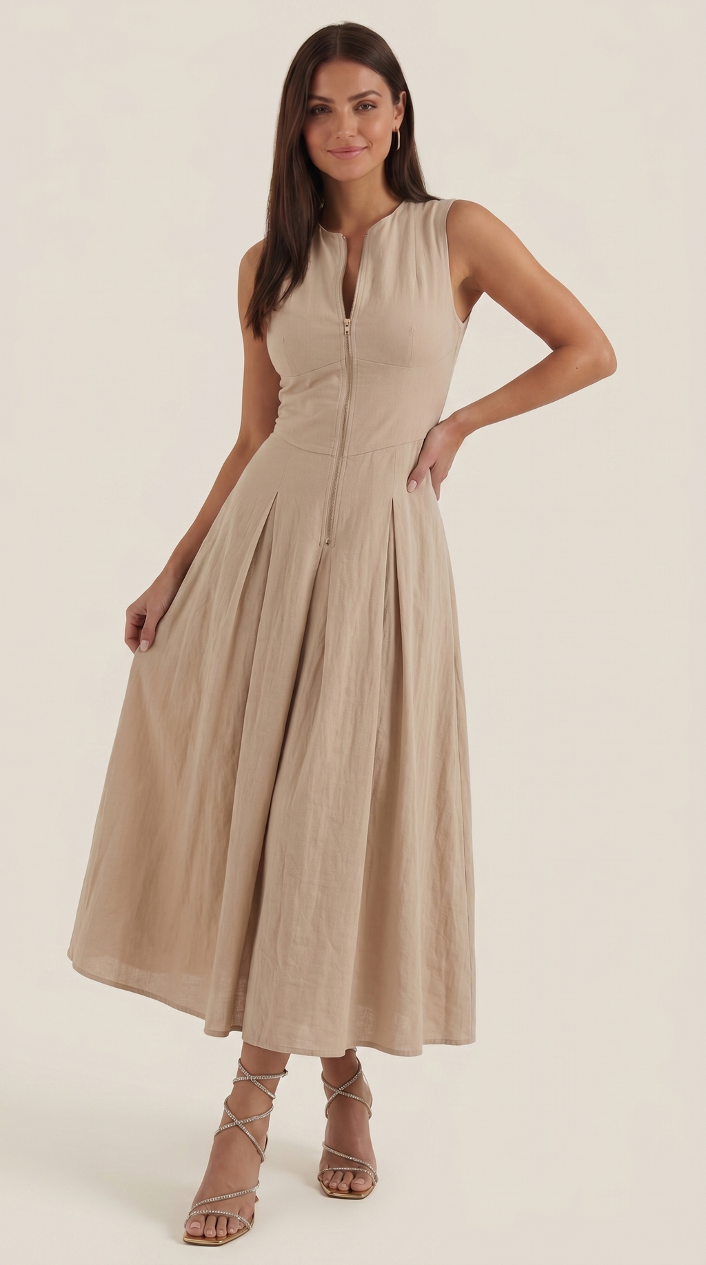 Vestido Midi Nancy de Corte A
