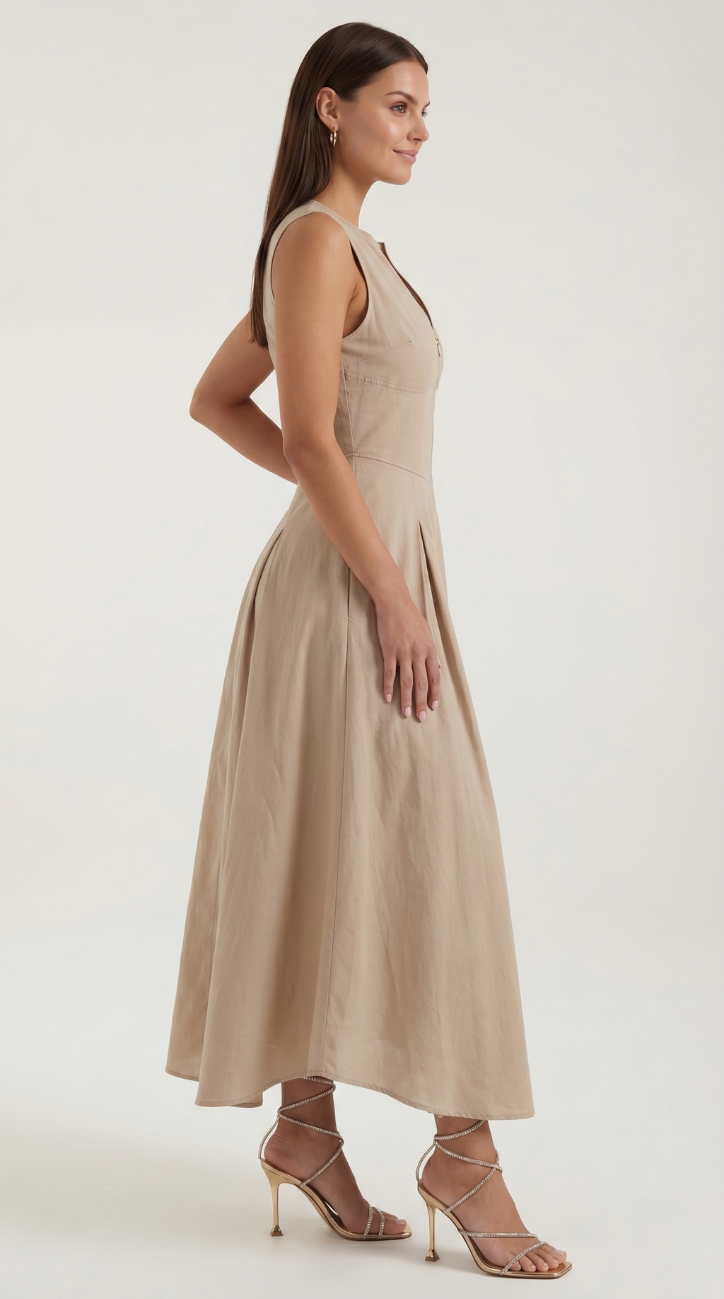 Vestido Midi Nancy de Corte A