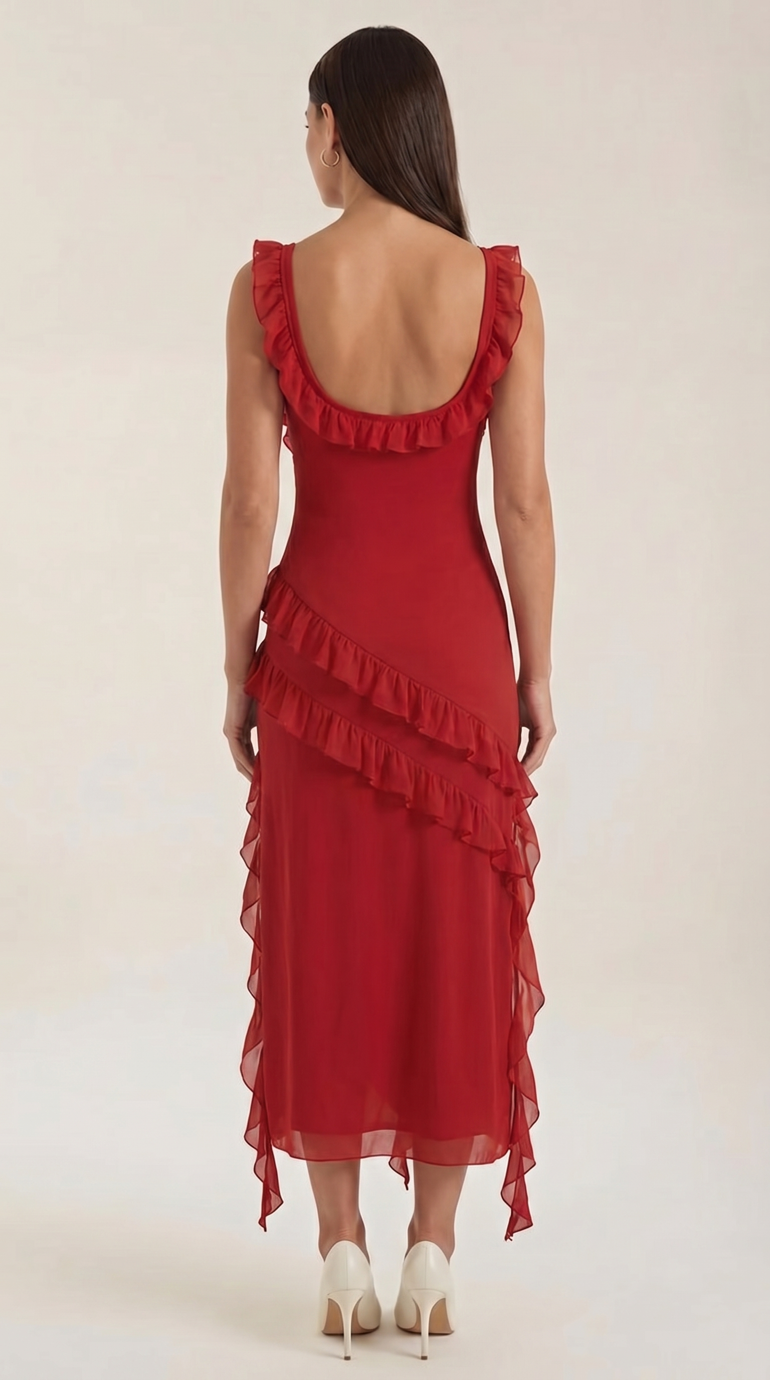 Vestido Maxi Susan con Volantes