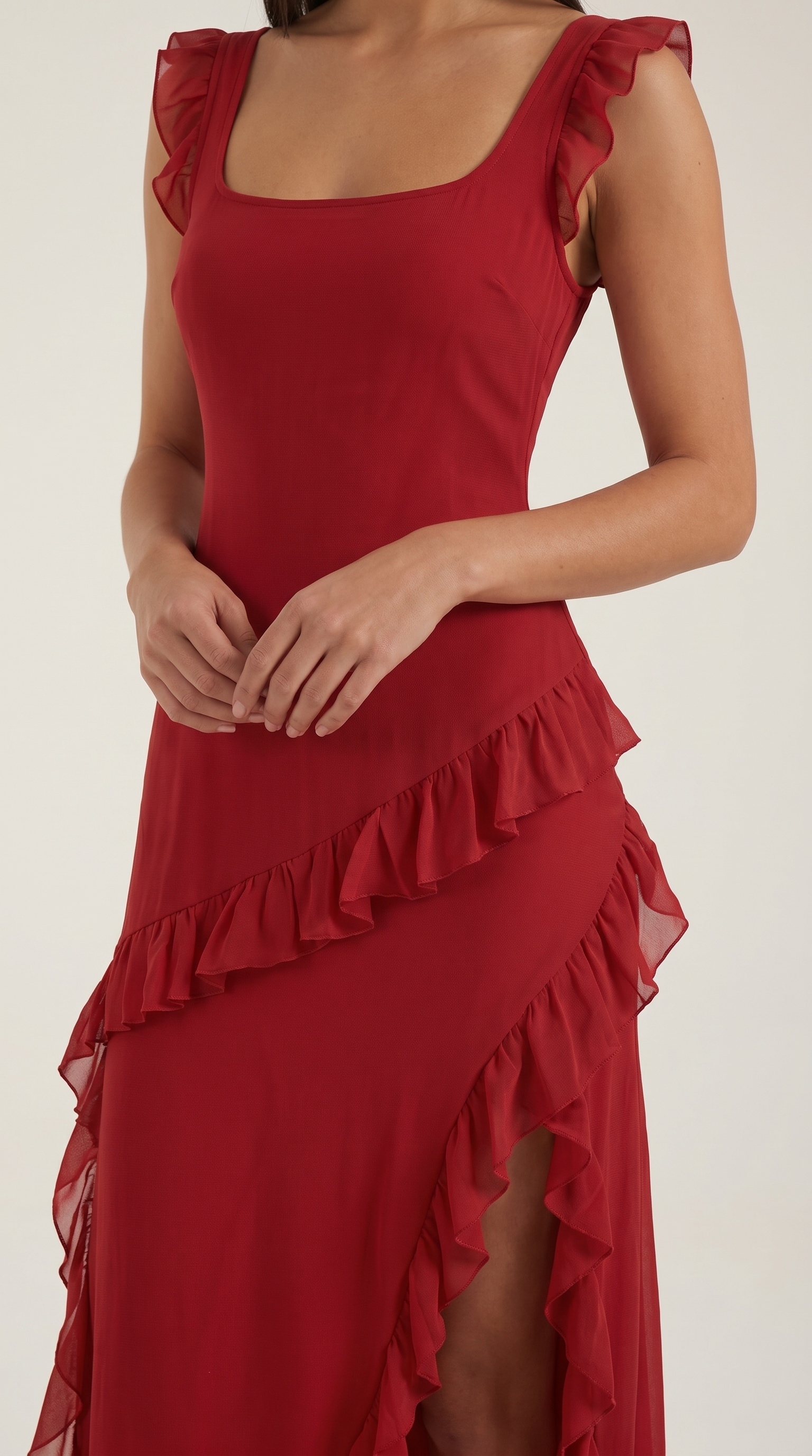 Vestido Maxi Susan con Volantes