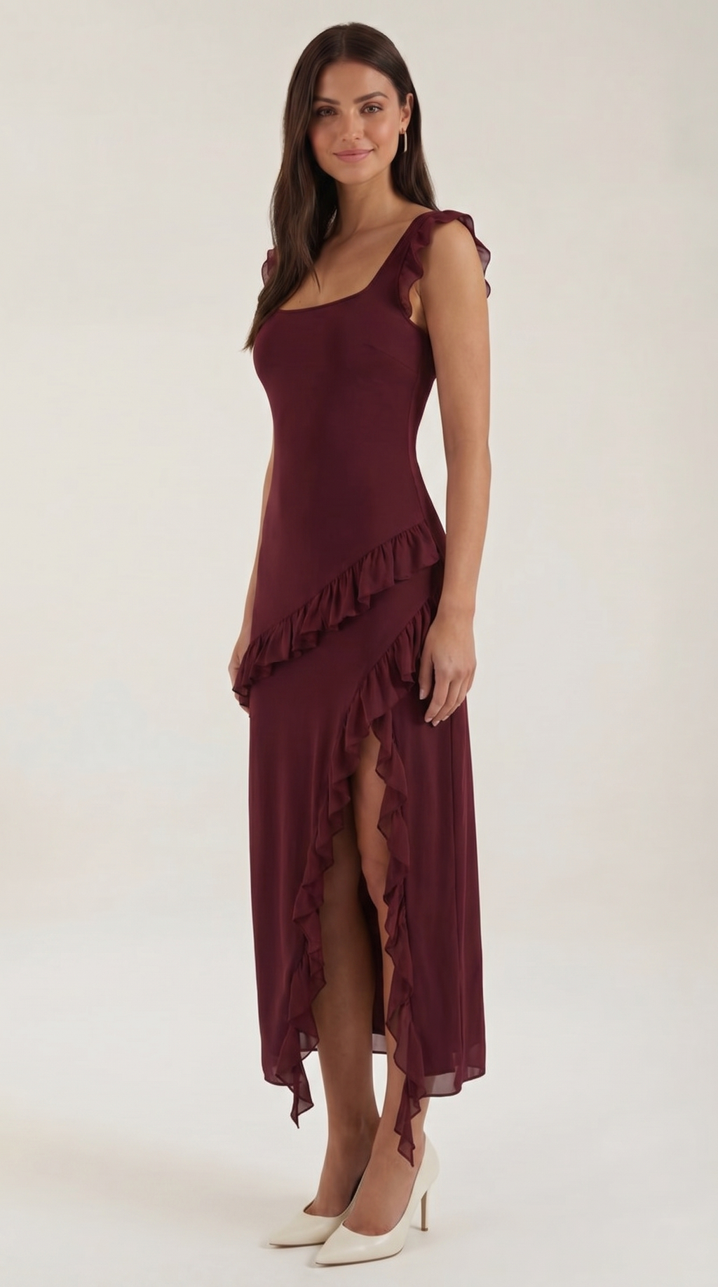 Vestido Maxi Susan con Volantes