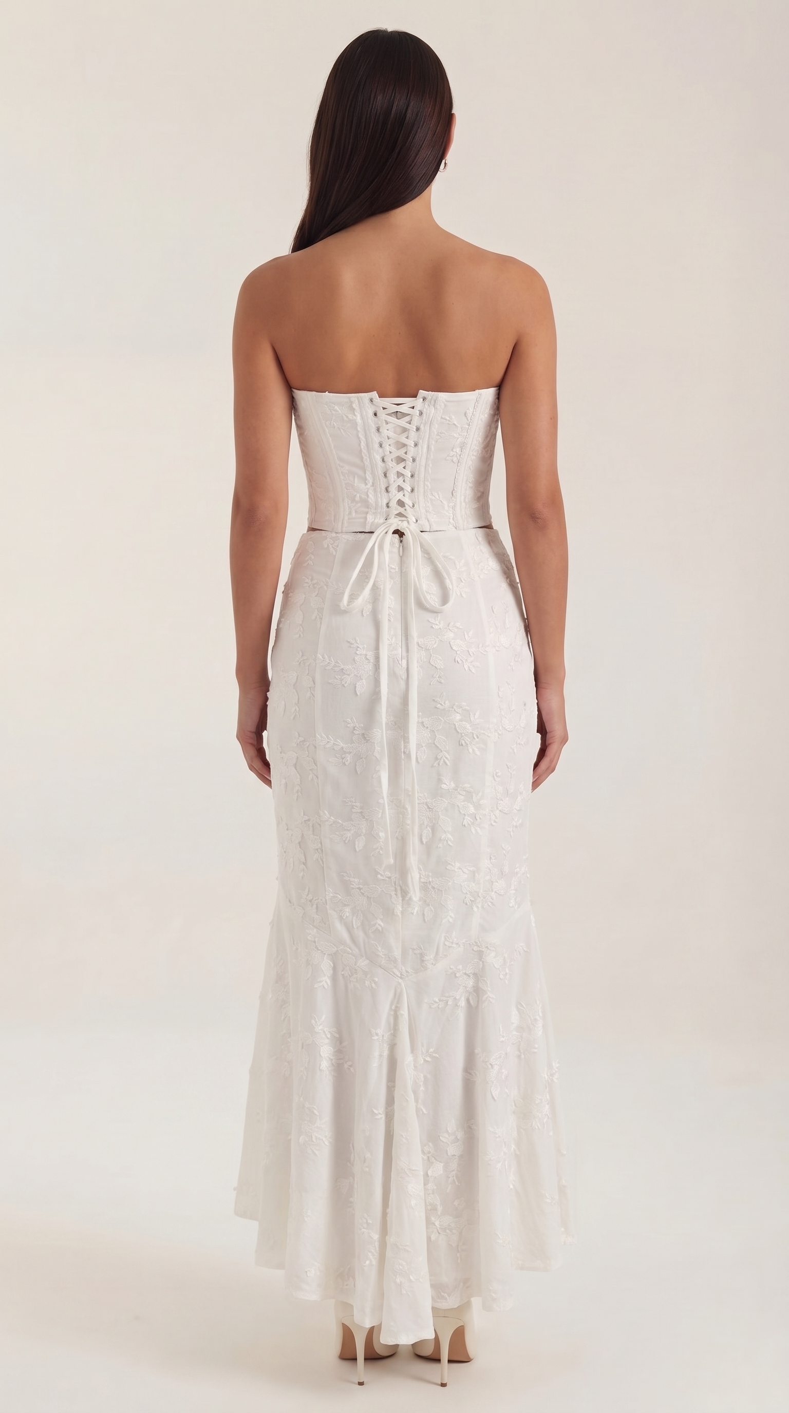 Vestido Maxi Anastasia de Encaje con Corsé