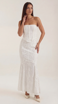 Vestido Maxi Anastasia de Encaje con Corsé