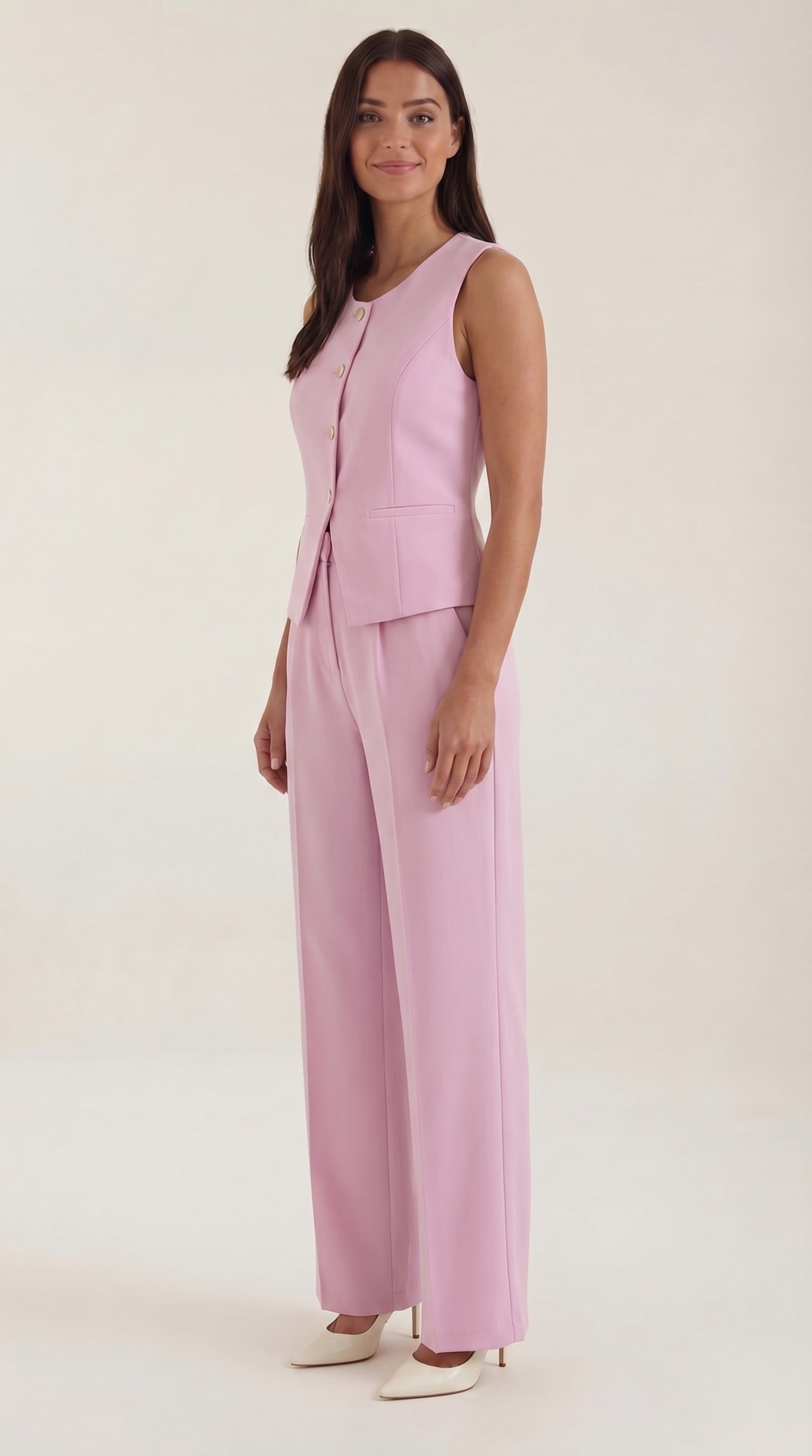Conjunto Anita de Chaleco Entallado y Pantalón