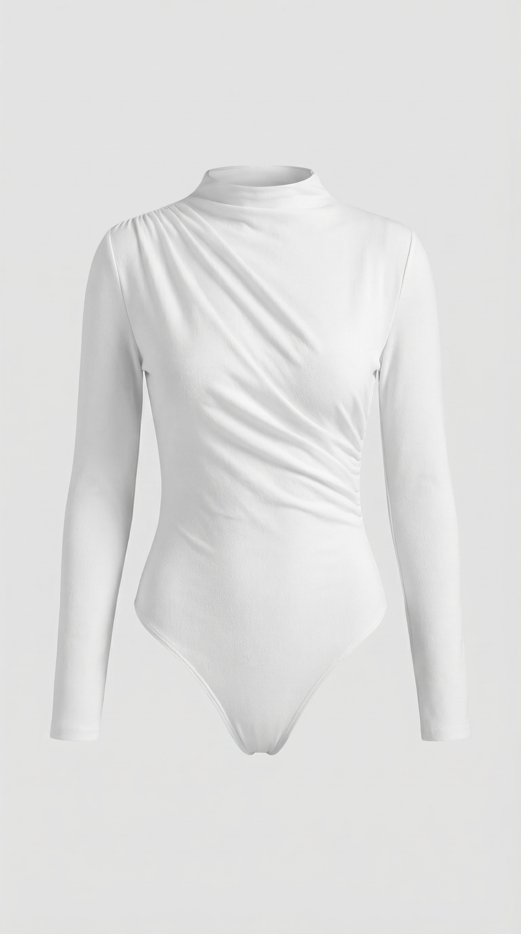 Top Audrey de Manga Larga con Cuello Alto