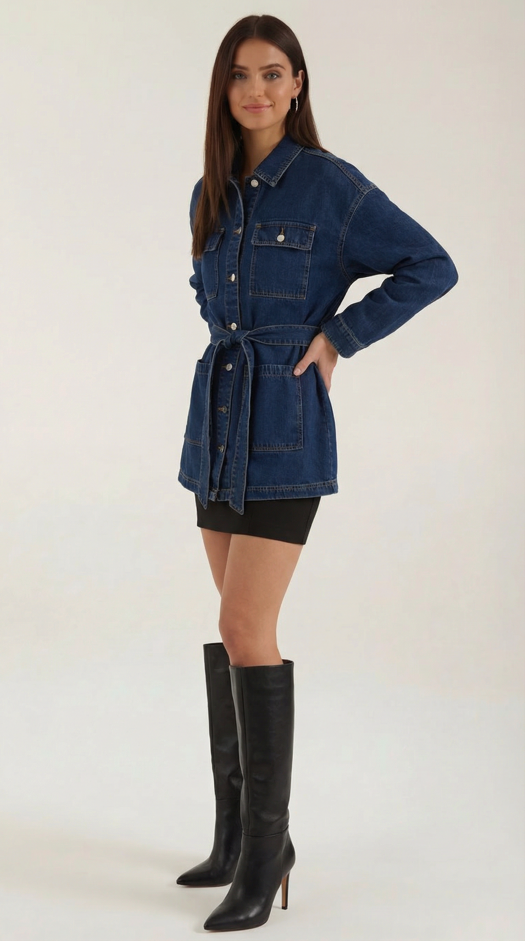 Chaqueta Vaquera Alice con Cinturón