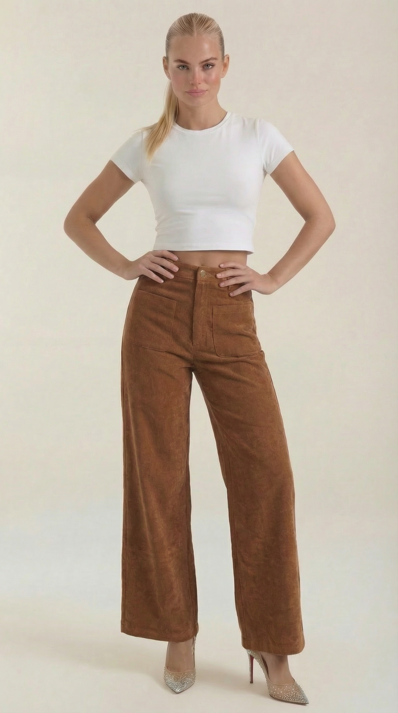 Pantalón Allison Ancho de Pana
