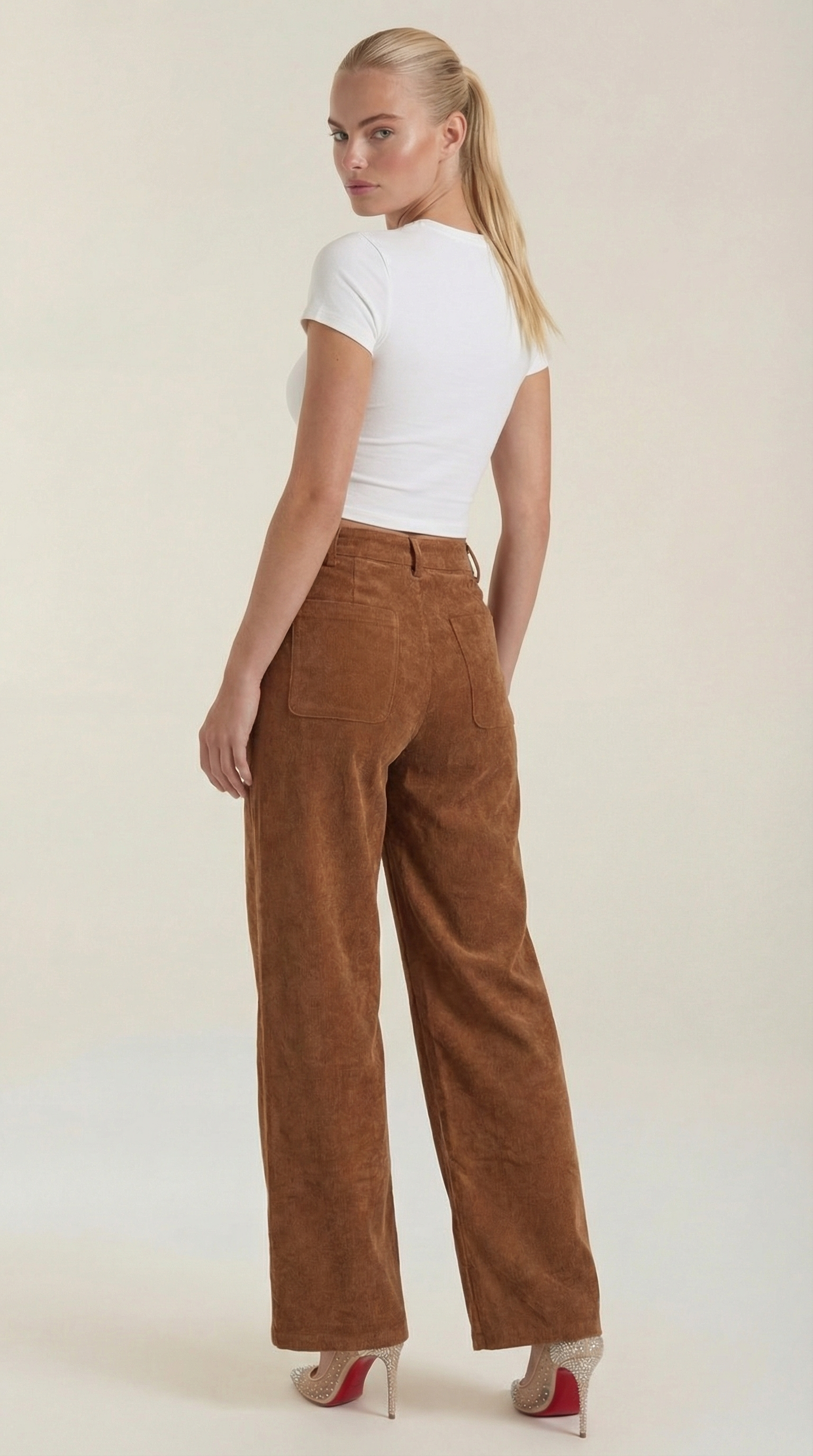 Pantalón Allison Ancho de Pana