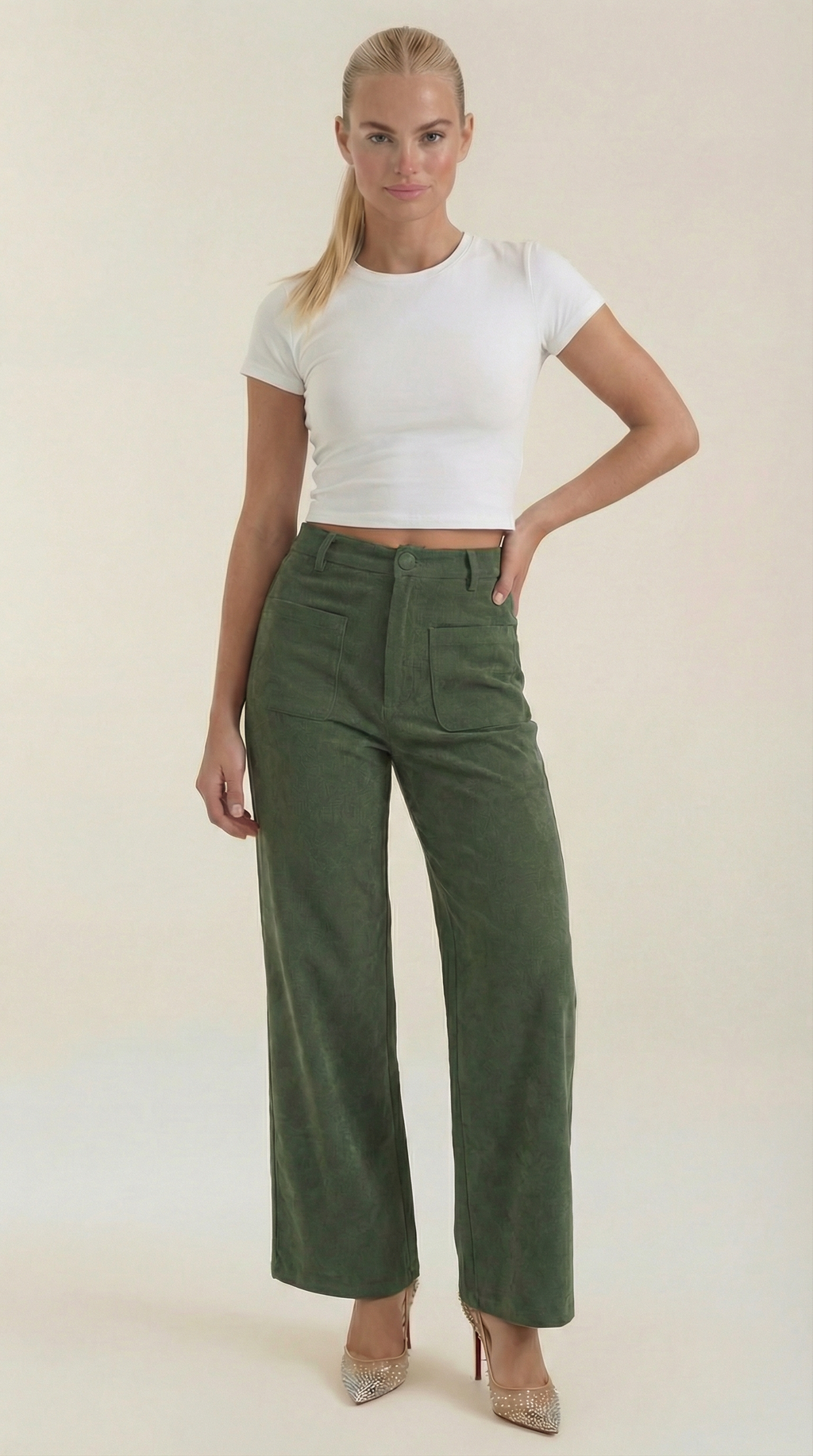 Pantalón Allison Ancho de Pana
