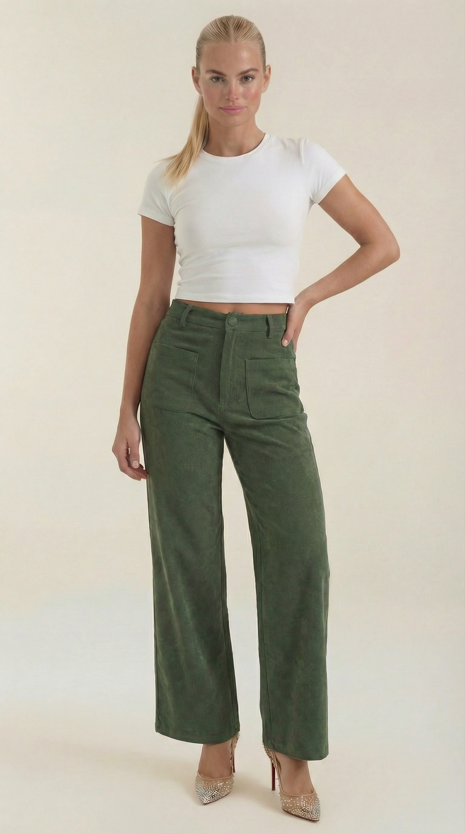 Pantalón Allison Ancho de Pana