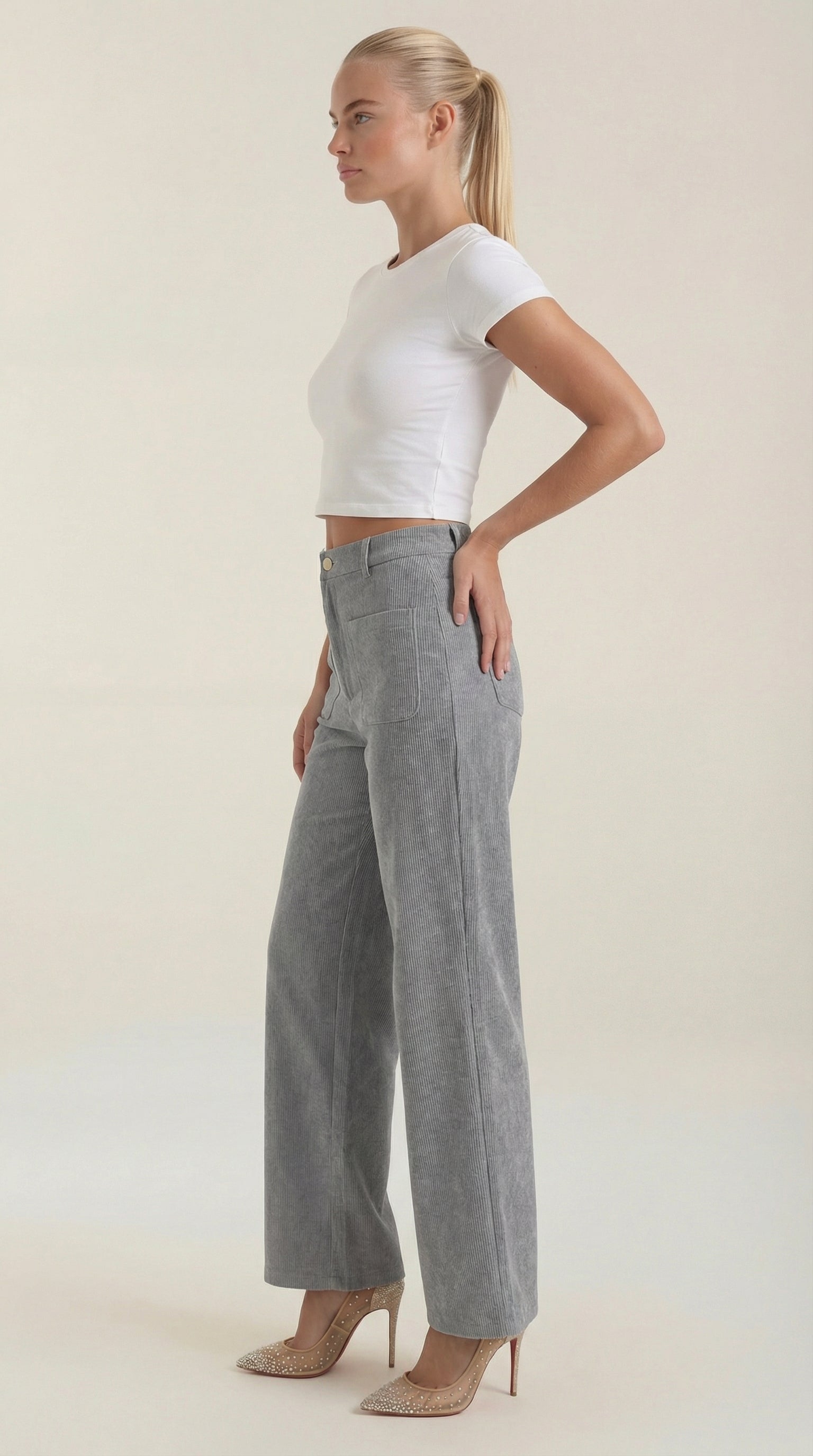 Pantalón Allison Ancho de Pana