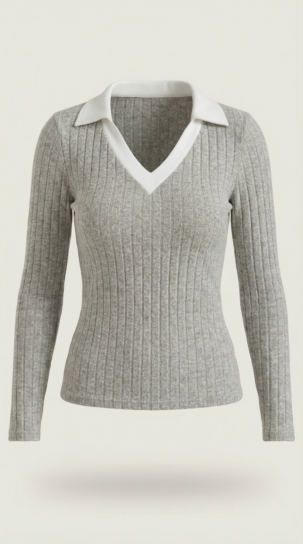 Jersey Althea de Punto con Escote en V