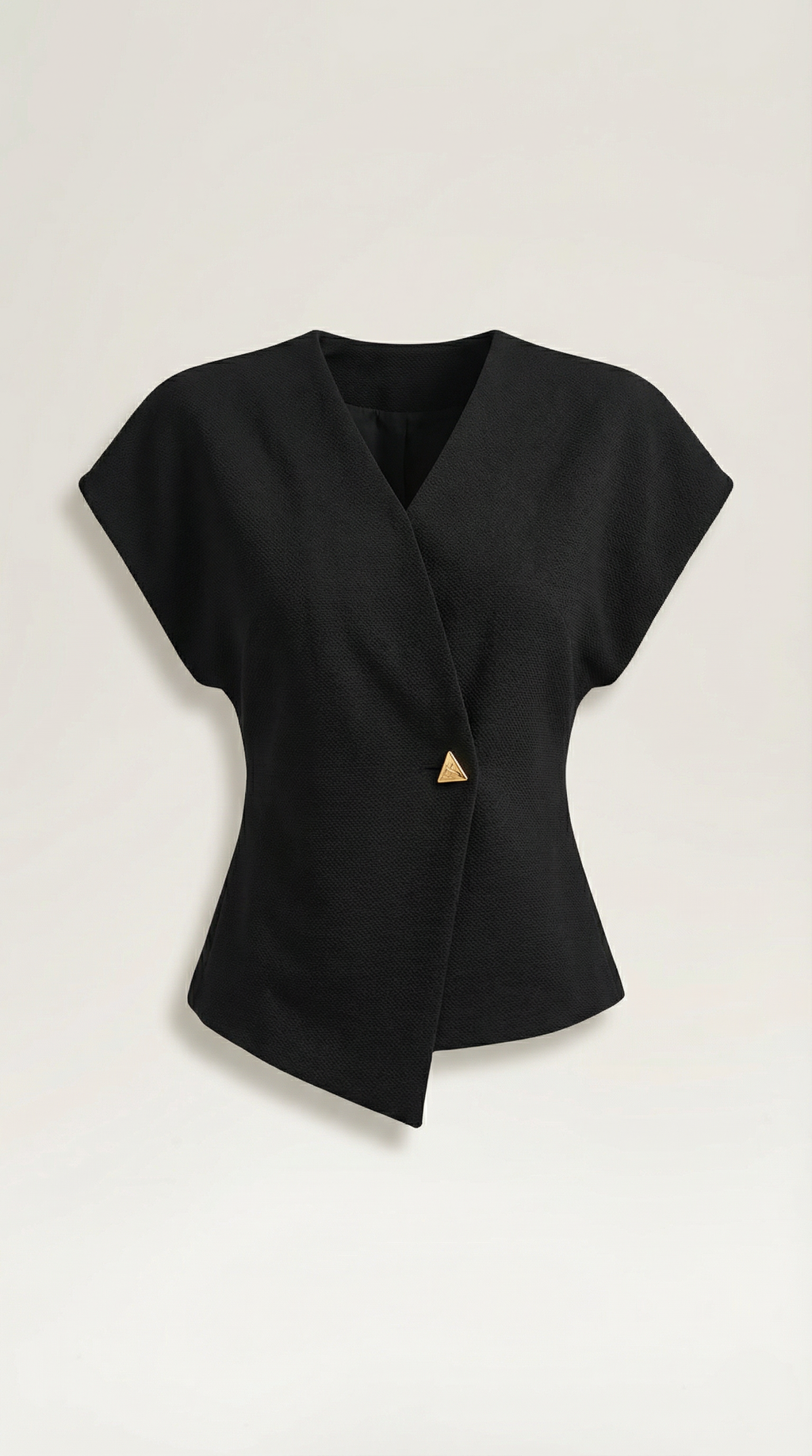 Top Blazer Amy con Efecto Cruzado Asimétrico