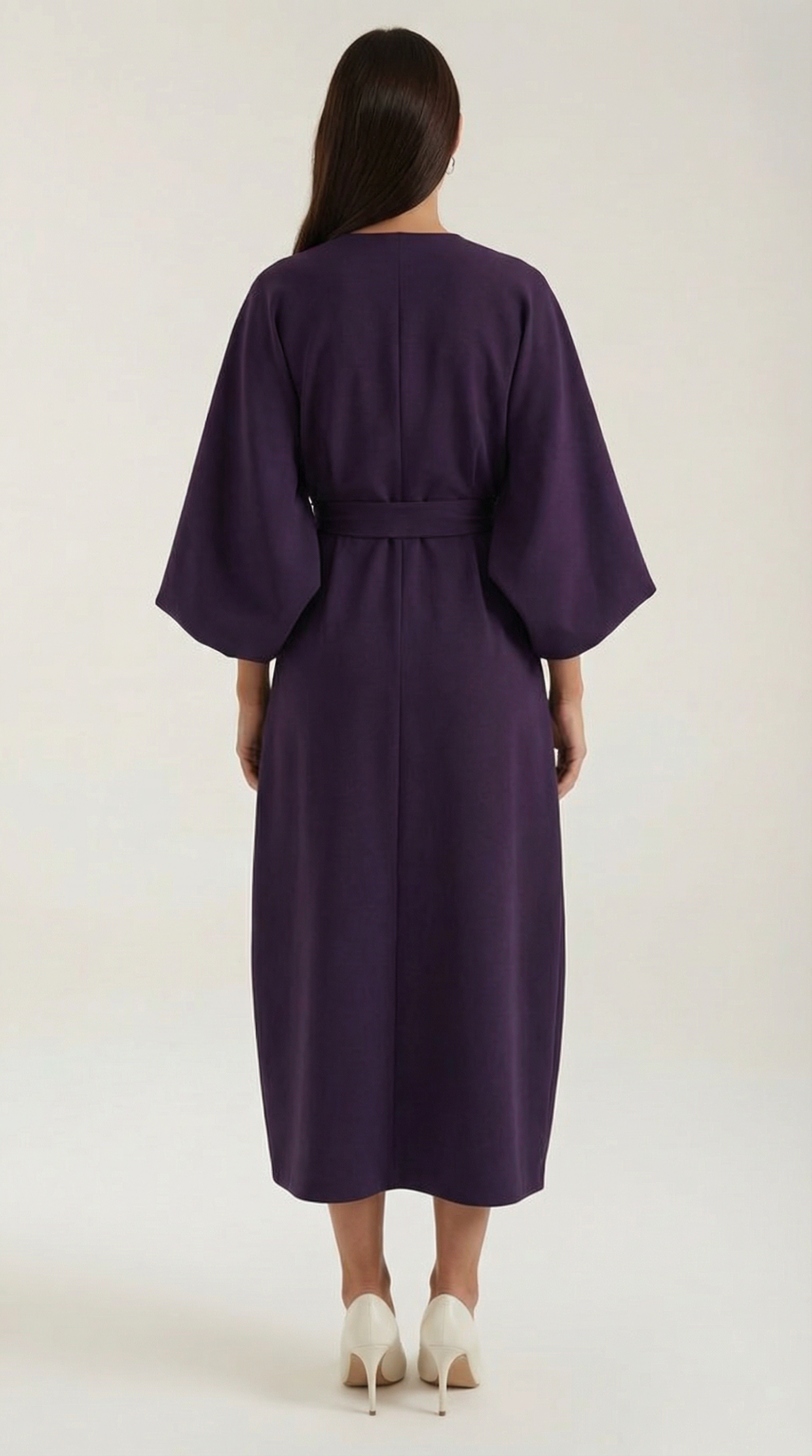 Vestido Midi Ana con Mangas Globo