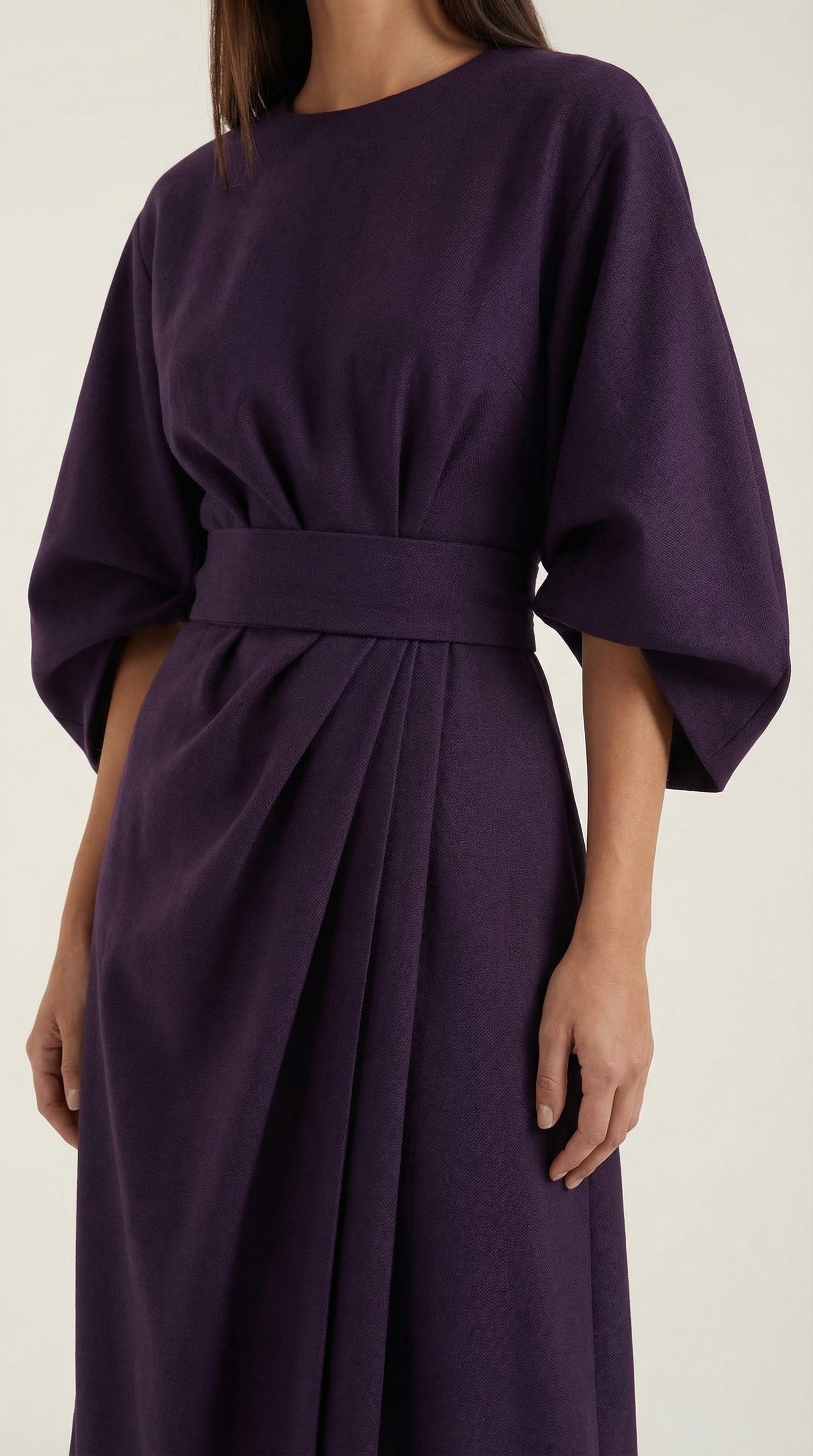 Vestido Midi Ana con Mangas Globo