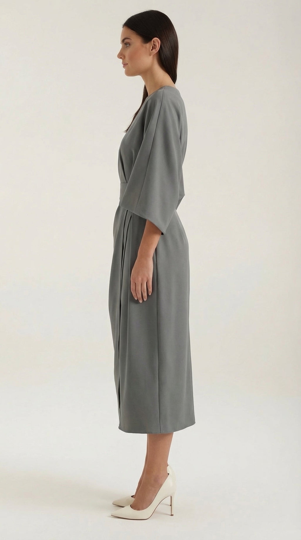 Vestido Midi Ana con Mangas Globo