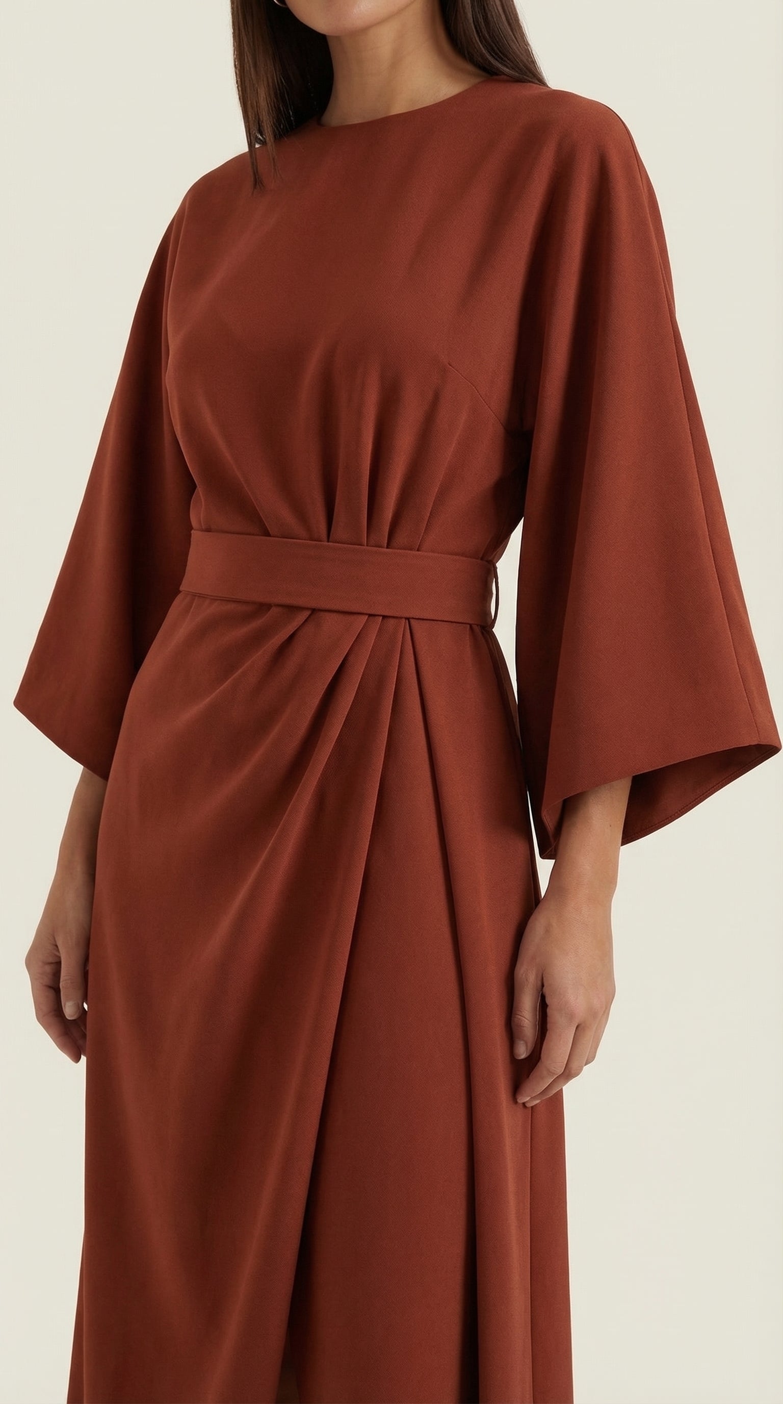 Vestido Midi Ana con Mangas Globo