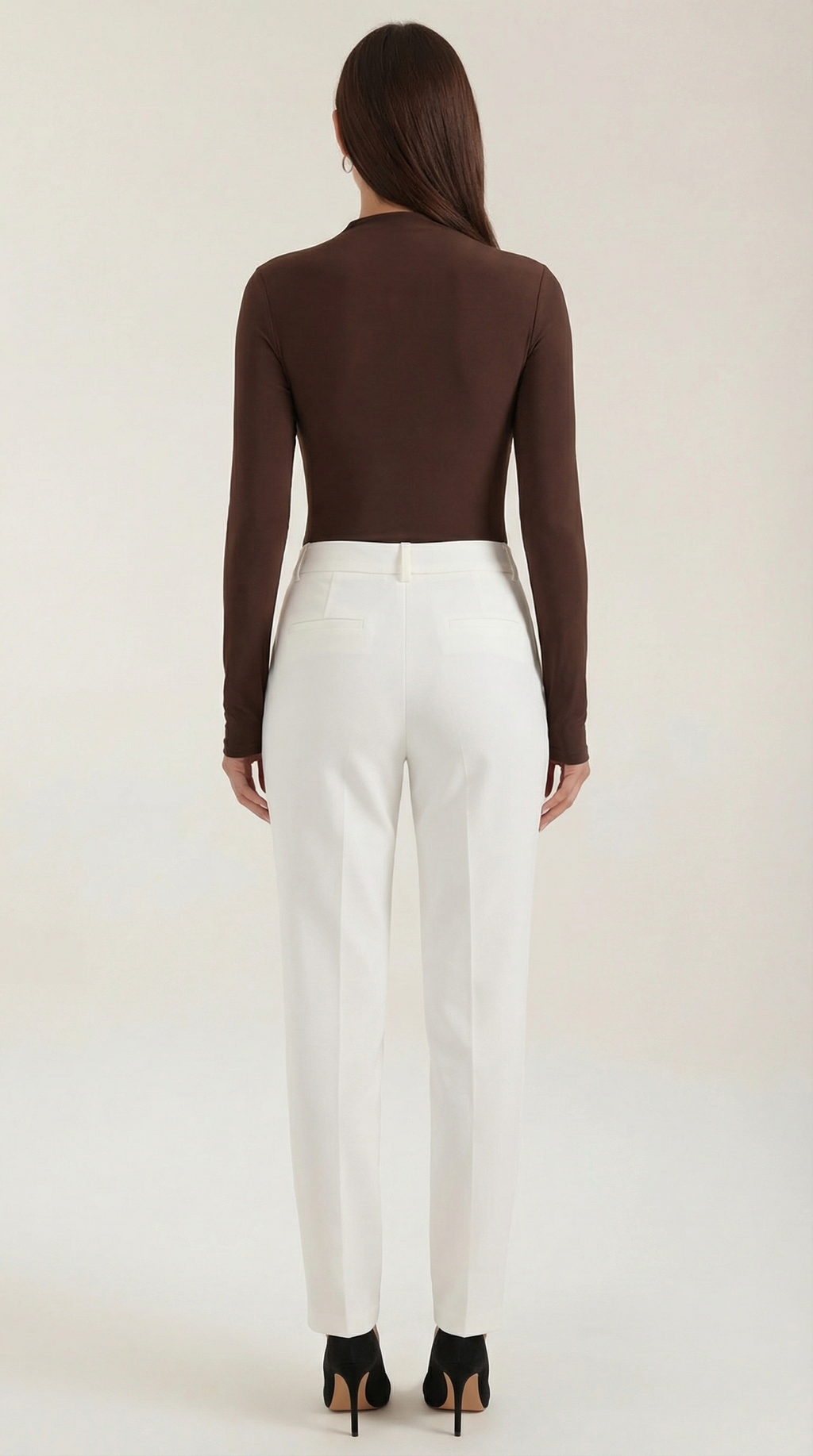 Top Audrey de Manga Larga con Cuello Alto