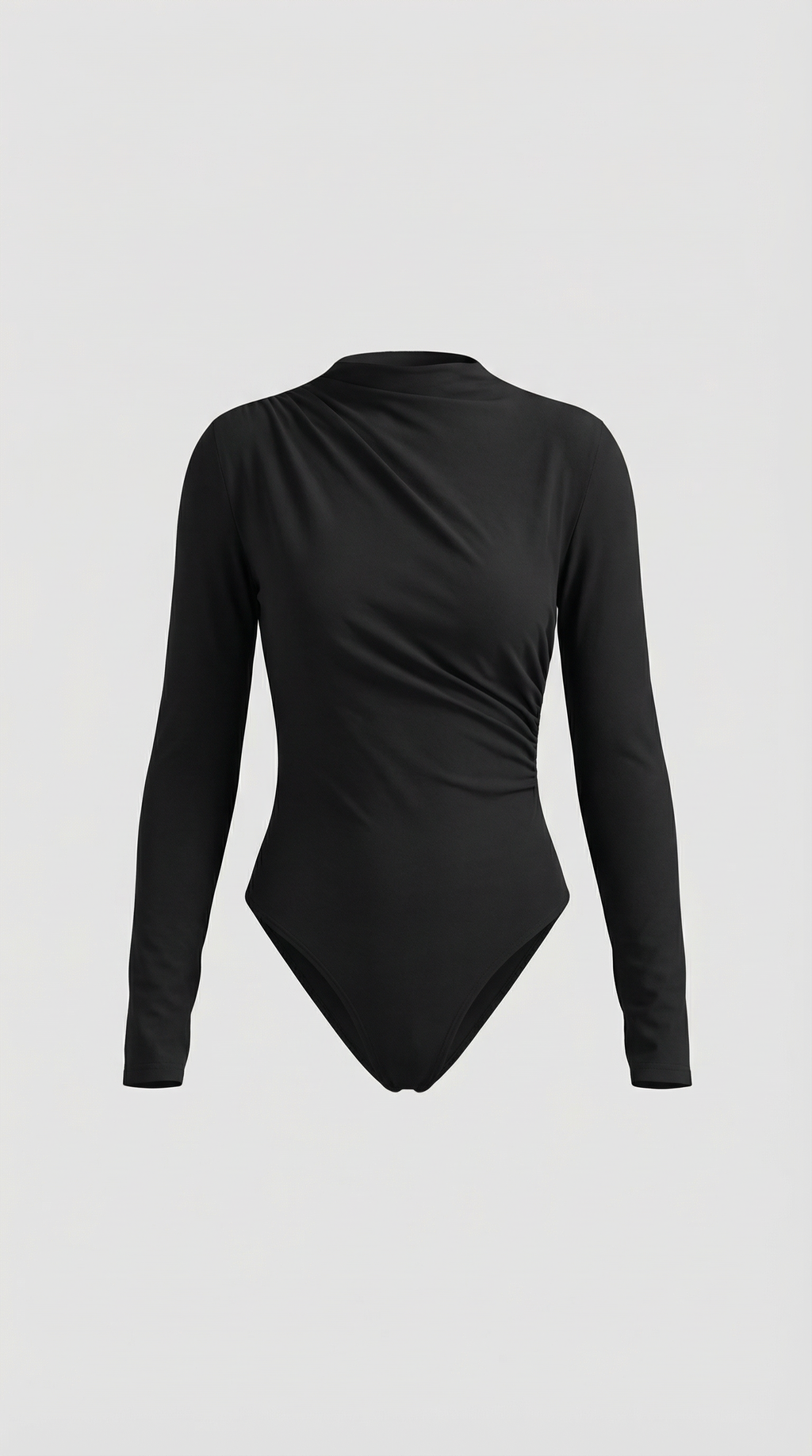 Top Audrey de Manga Larga con Cuello Alto