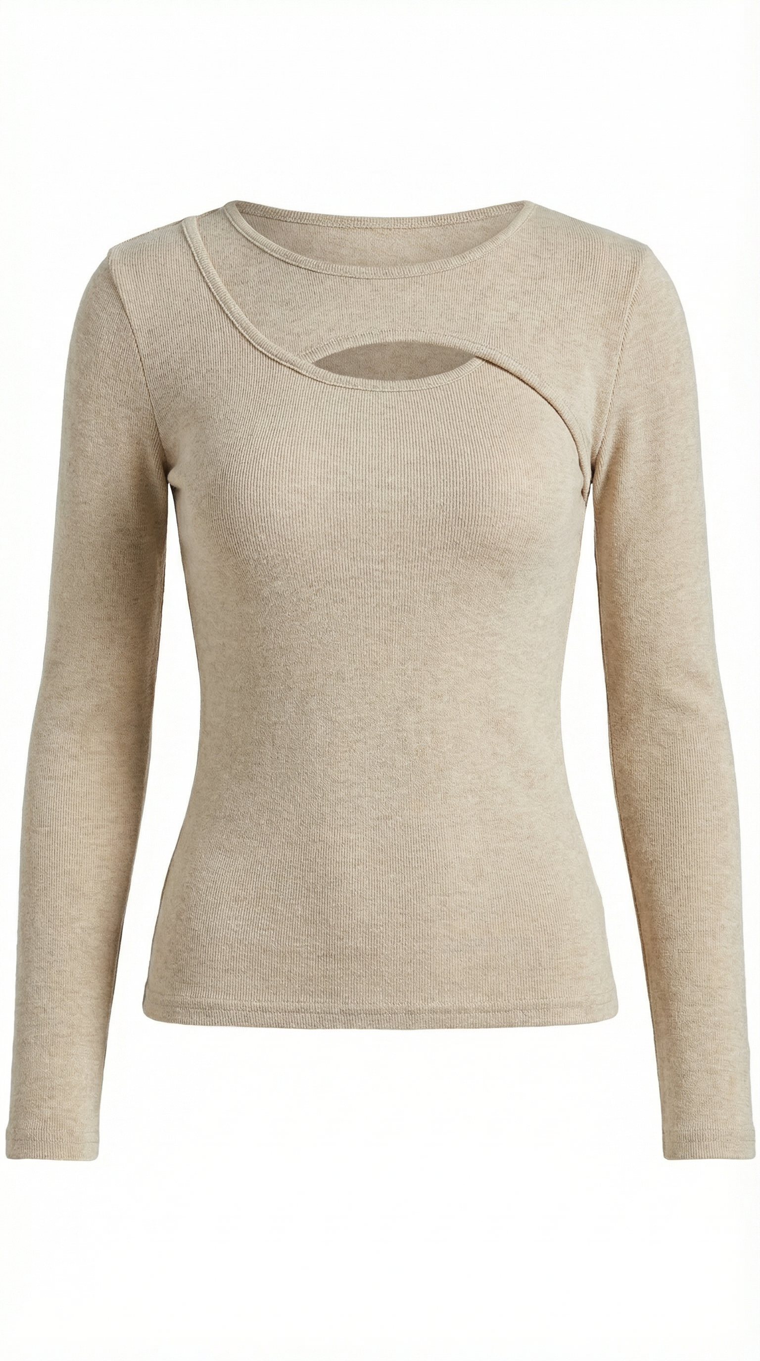 Top Barbara de Manga Larga con Cuello Alto