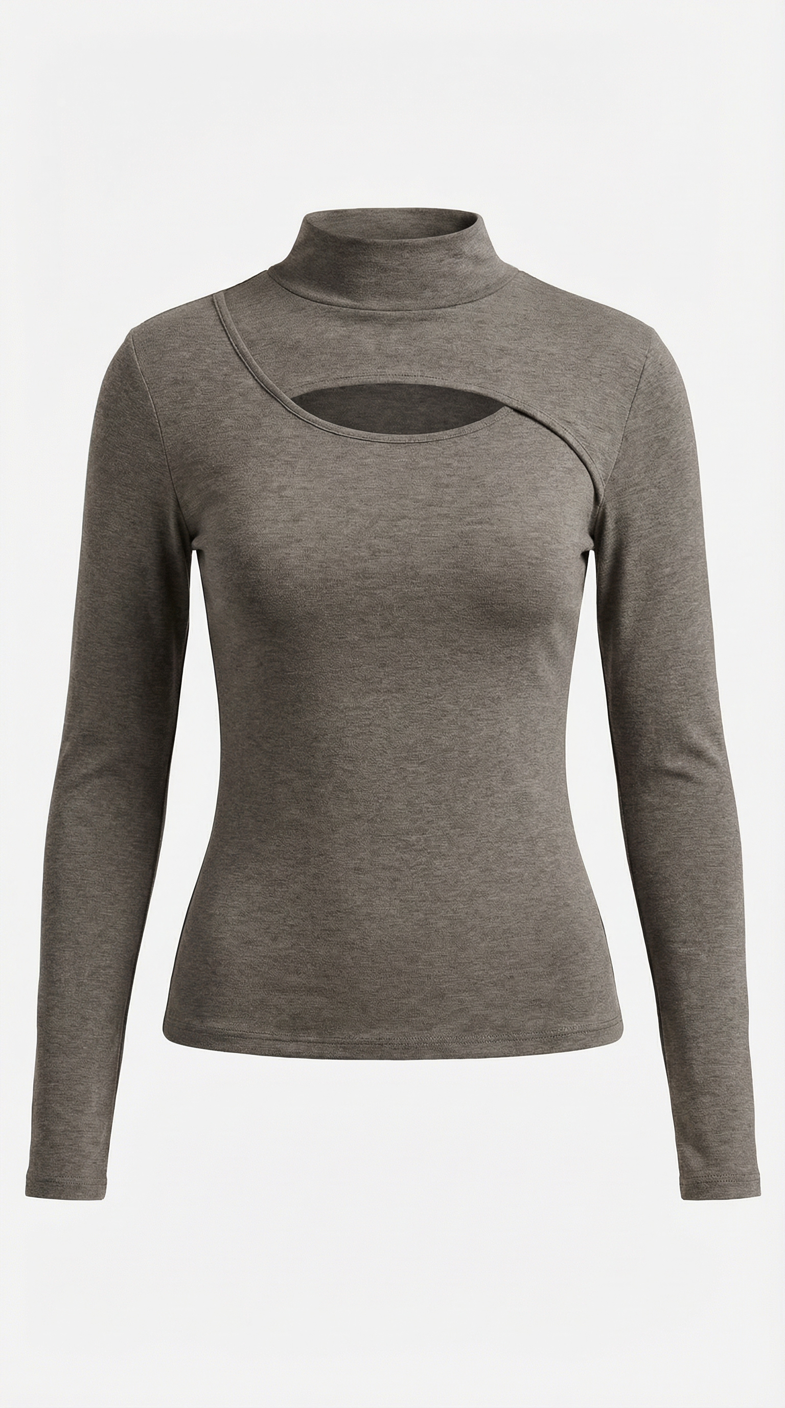 Top Barbara de Manga Larga con Cuello Alto