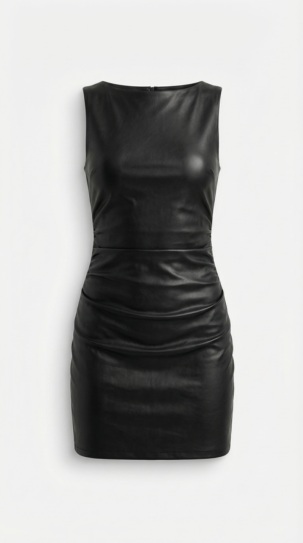 Vestido Mini Bernice de Efecto Piel Brillante