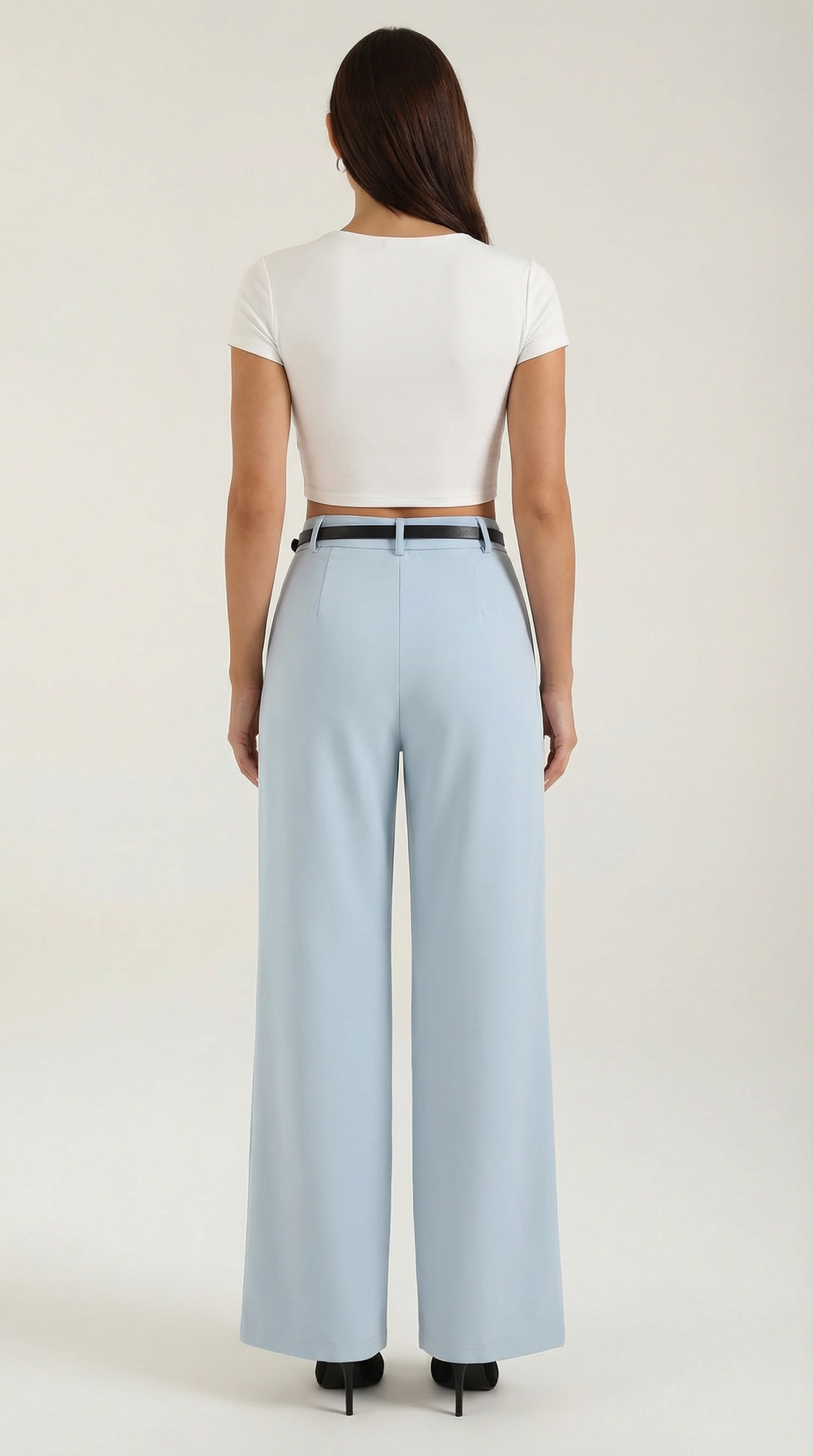 Pantalón Bertha de Pierna Ancha y Tiro Alto