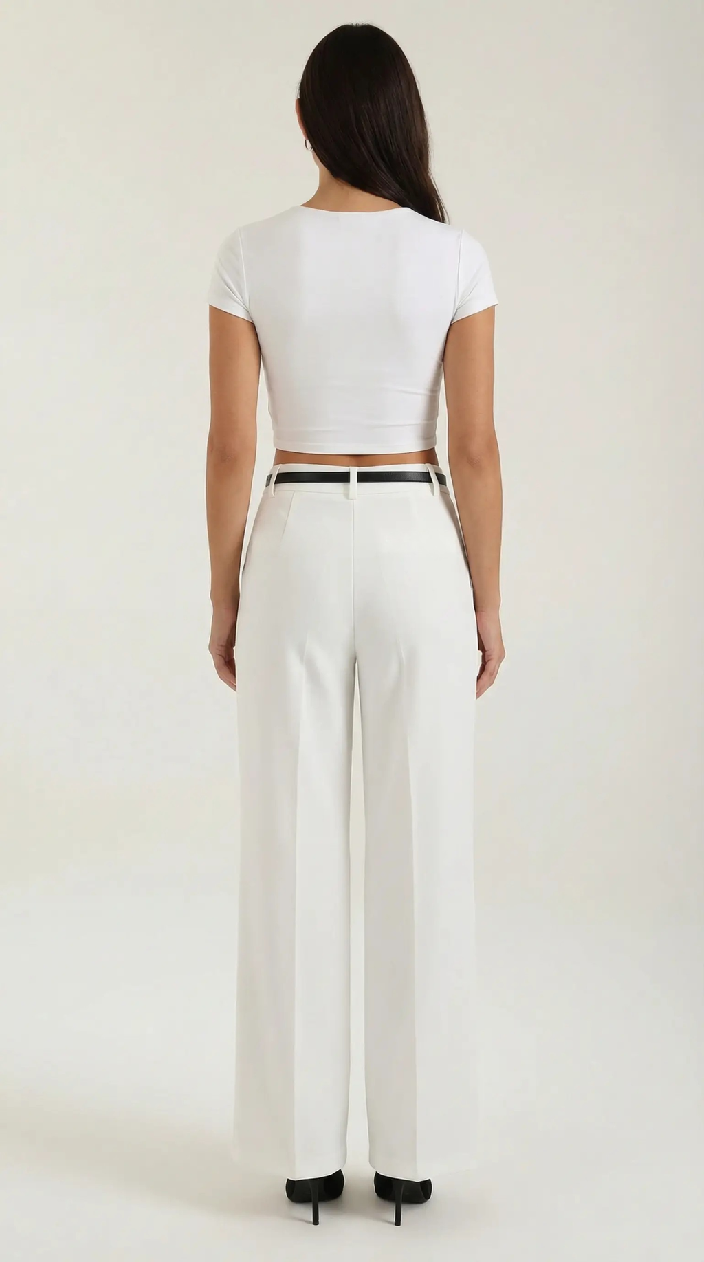 Pantalón Bertha de Pierna Ancha y Tiro Alto