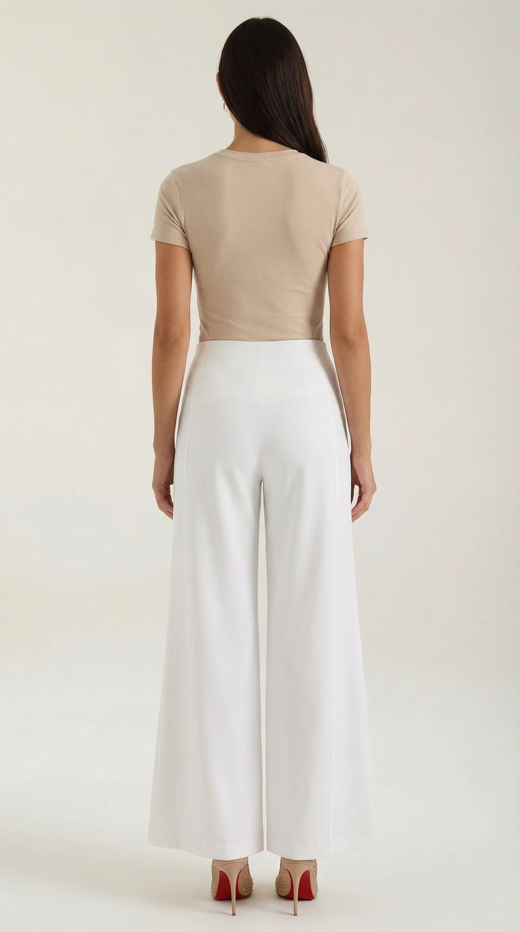 Pantalón Brooke de Pierna Ancha y Tiro Muy Alto