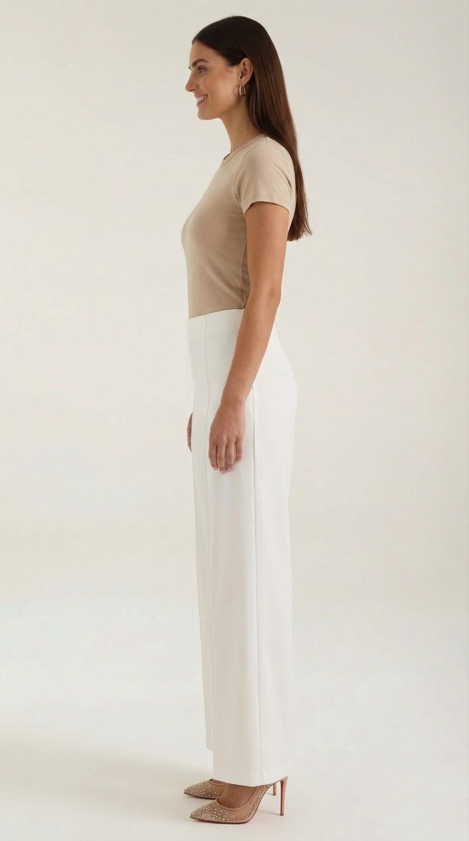 Pantalón Brooke de Pierna Ancha y Tiro Muy Alto