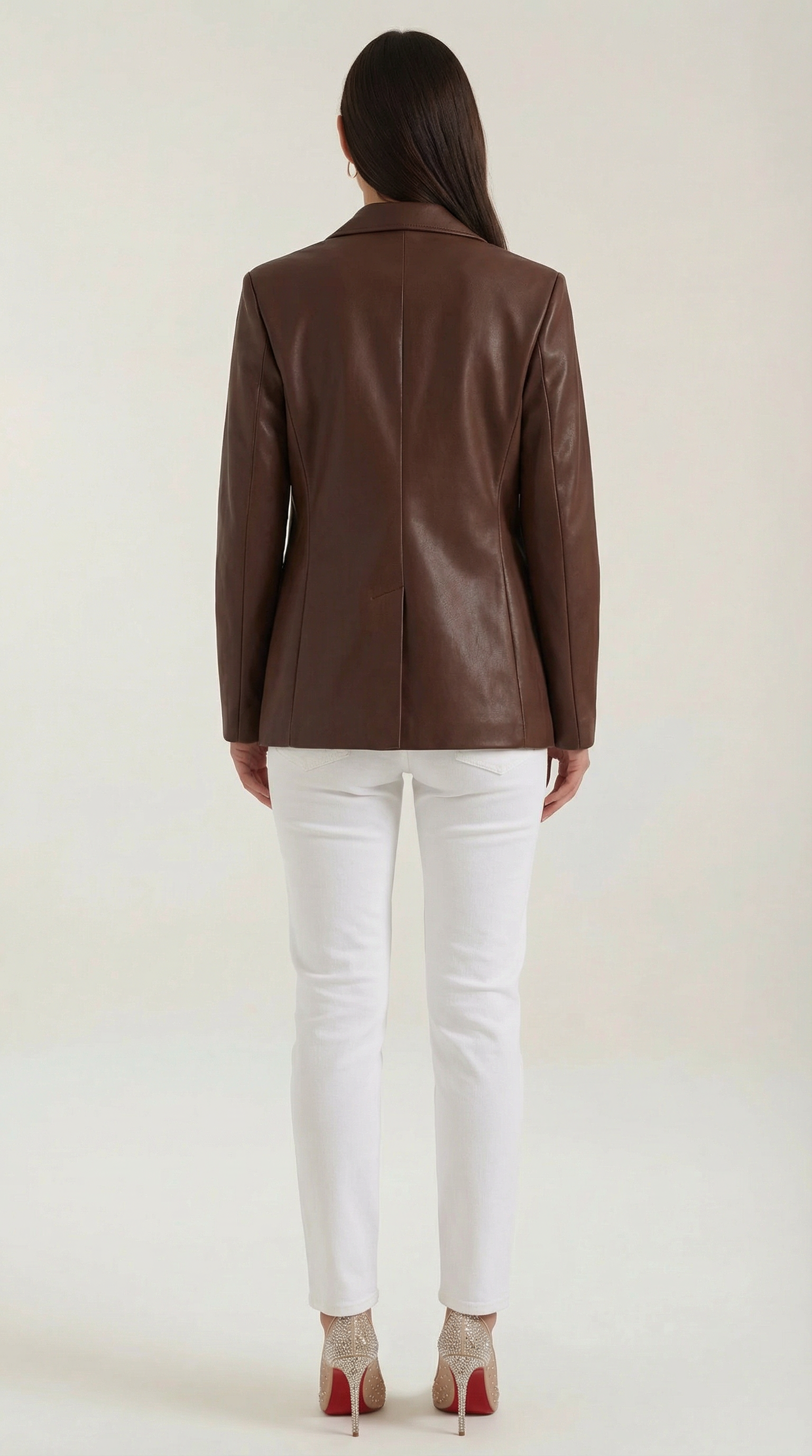 Blazer Oversize Catherine de Efecto Piel
