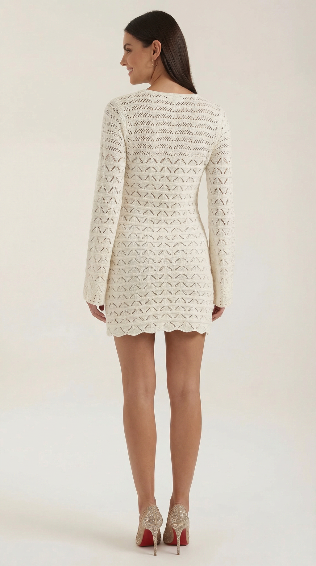 Vestido Mini Corinne de Estilo Crochet