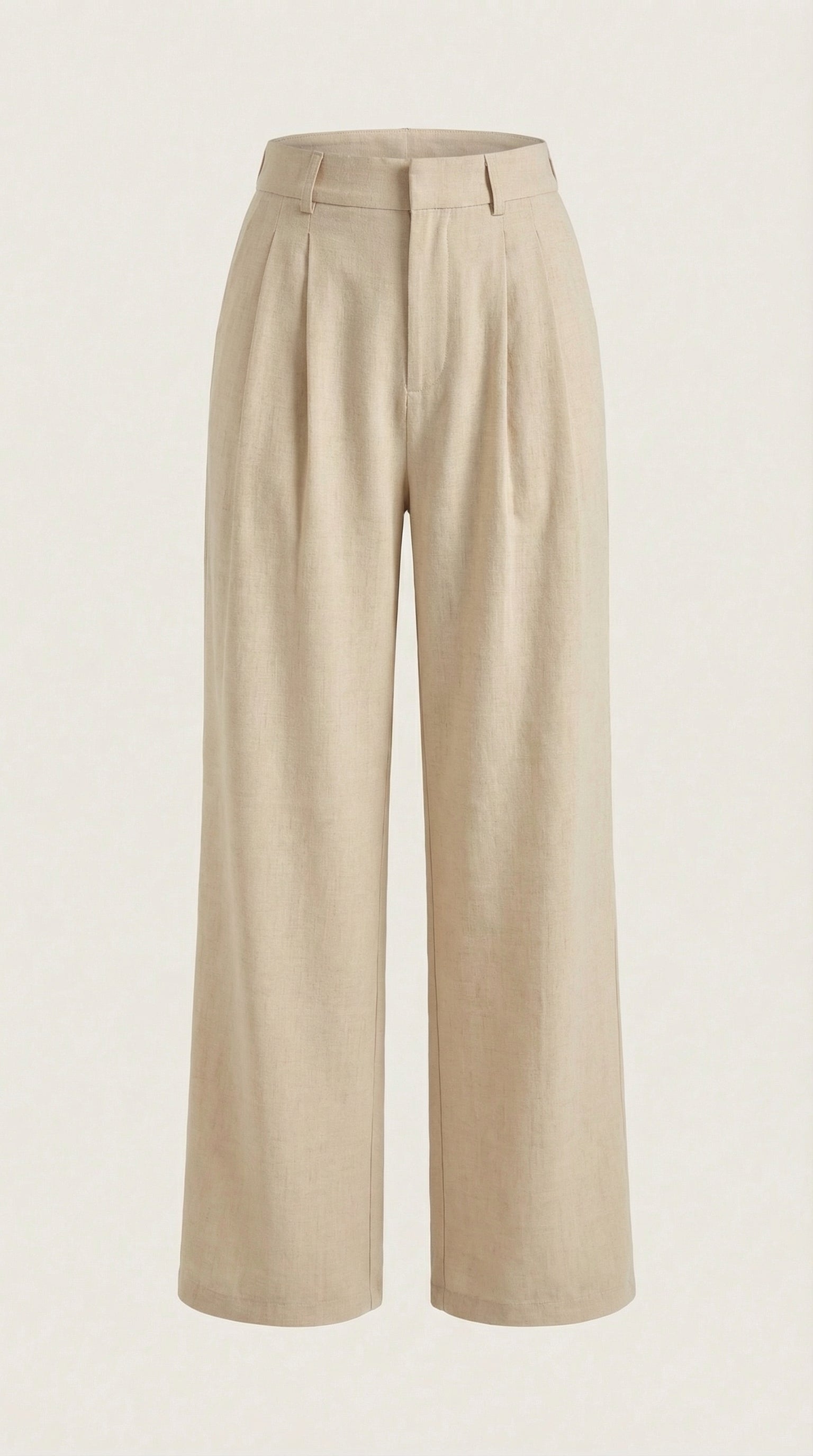 Pantalón Ancho Courtney de Mezcla de Lino
