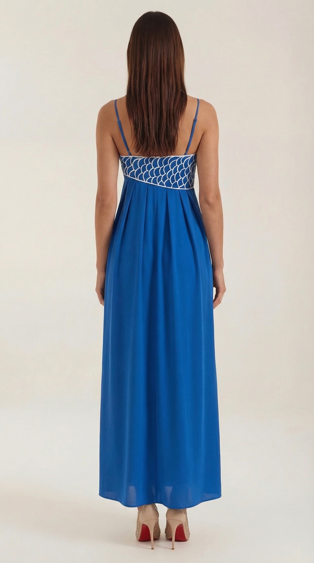 Vestido Maxi Deborah con Motivo de Pez