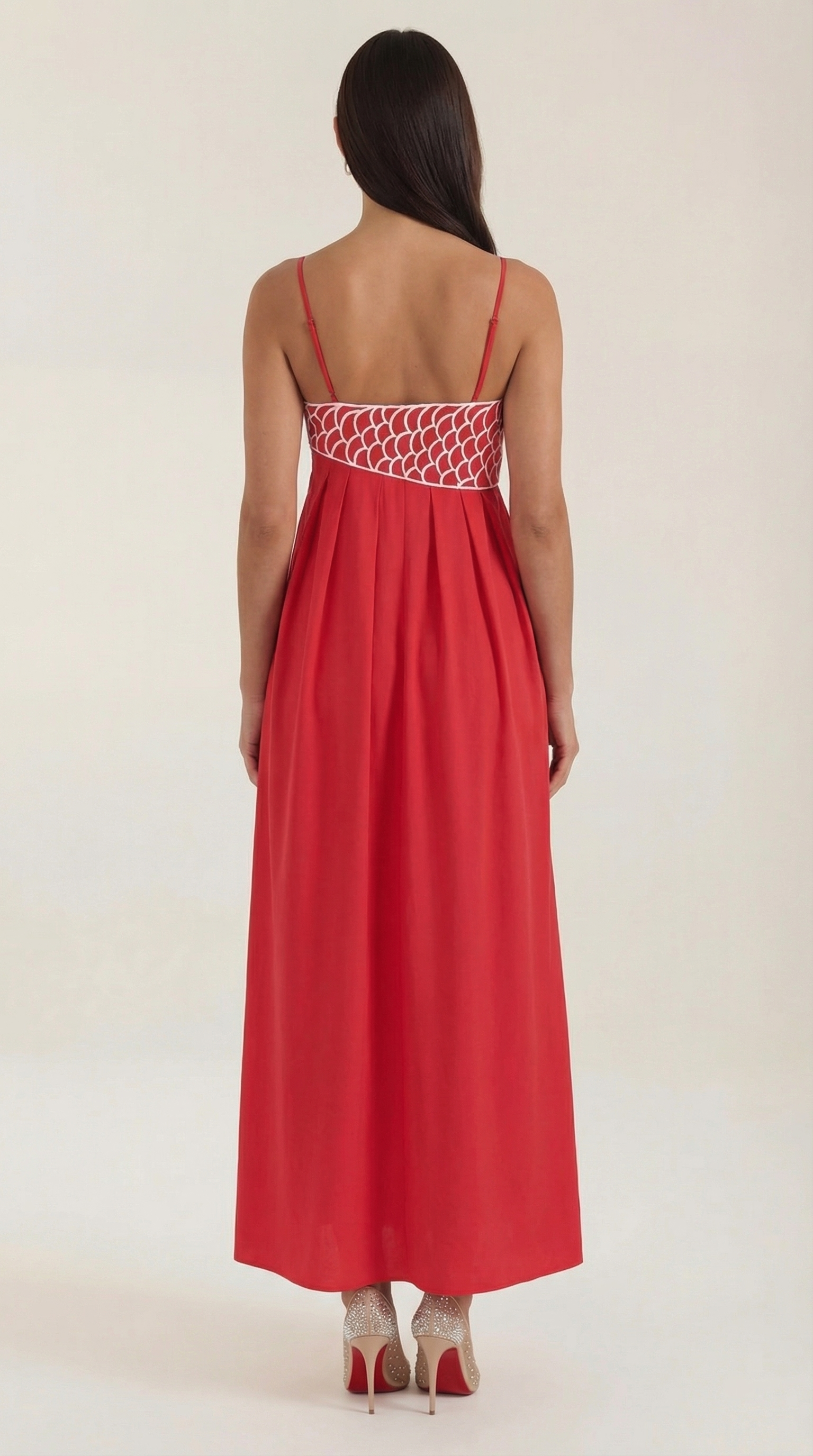 Vestido Maxi Deborah con Motivo de Pez