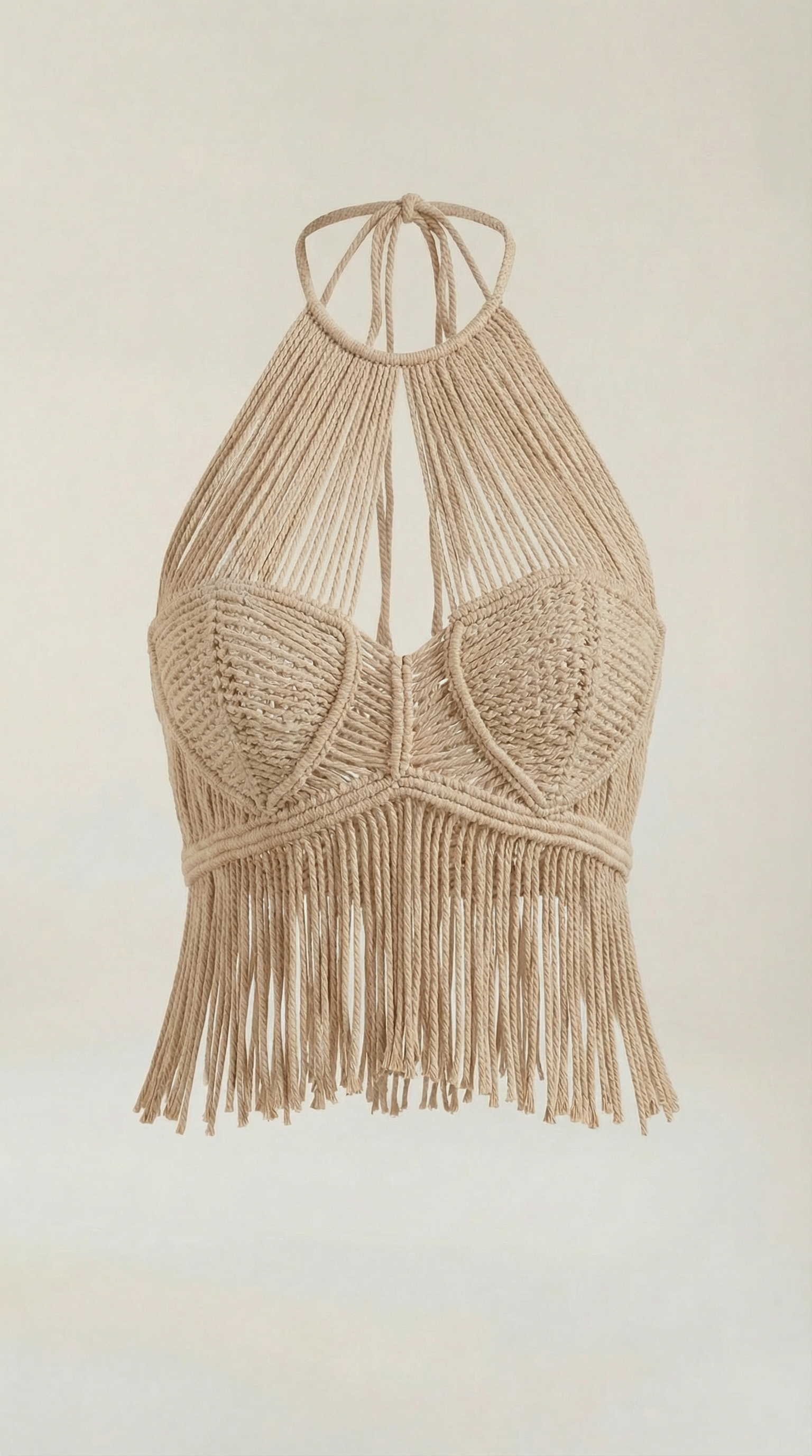 Top Francine de Crochet con Escote Halter