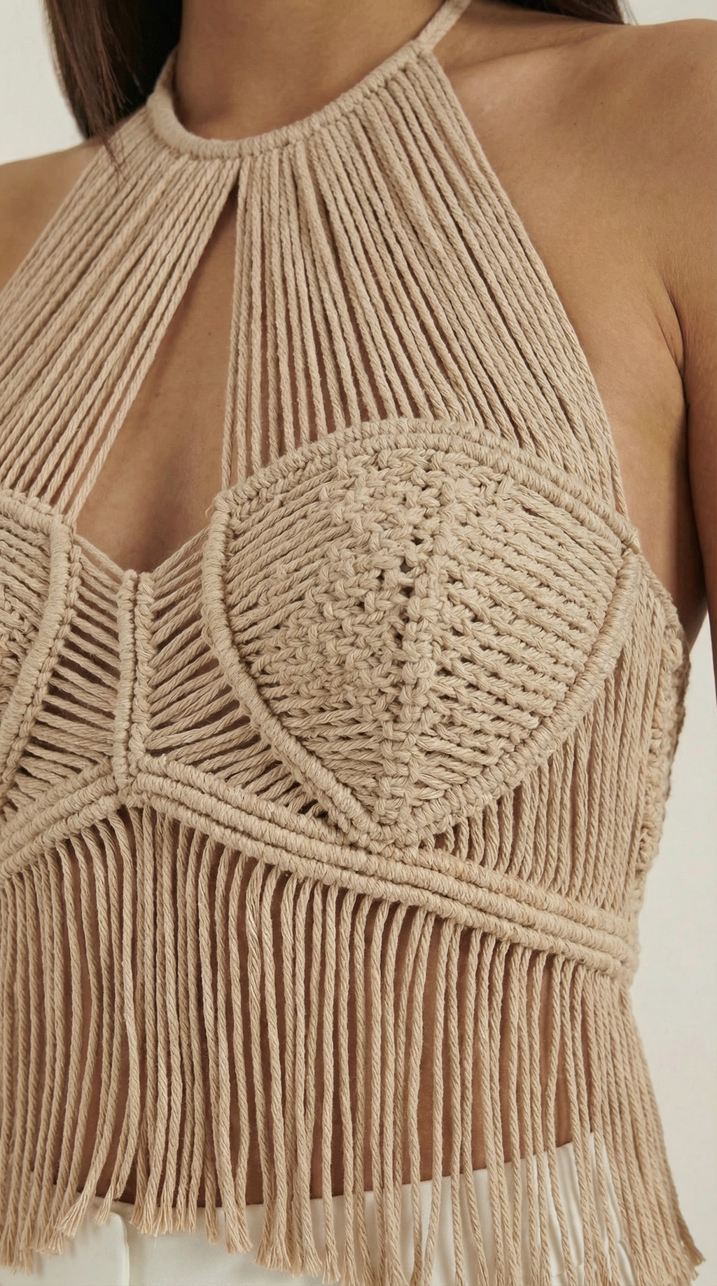 Top Francine de Crochet con Escote Halter
