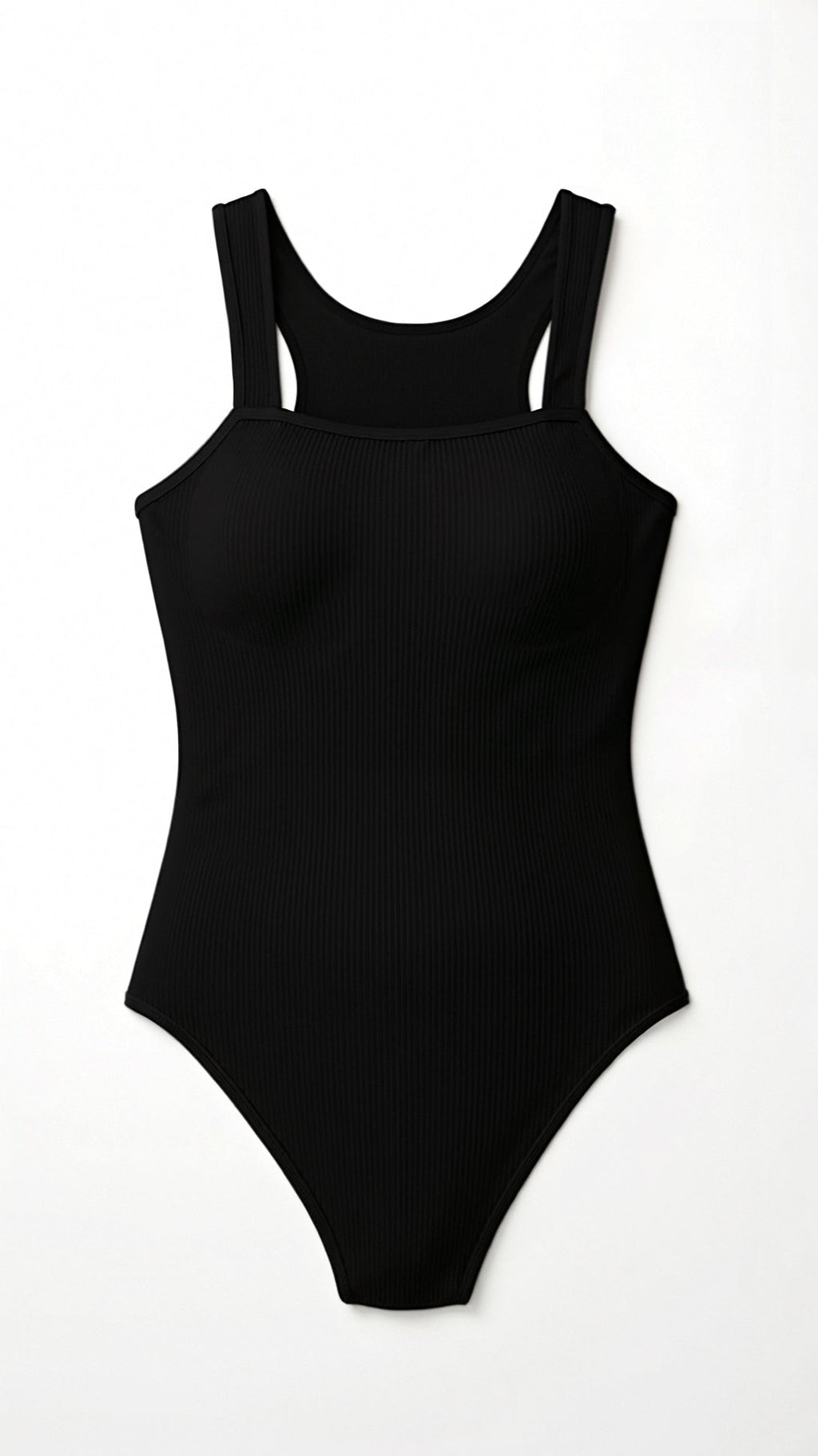 Body de Canalé con Escote Cuadrado