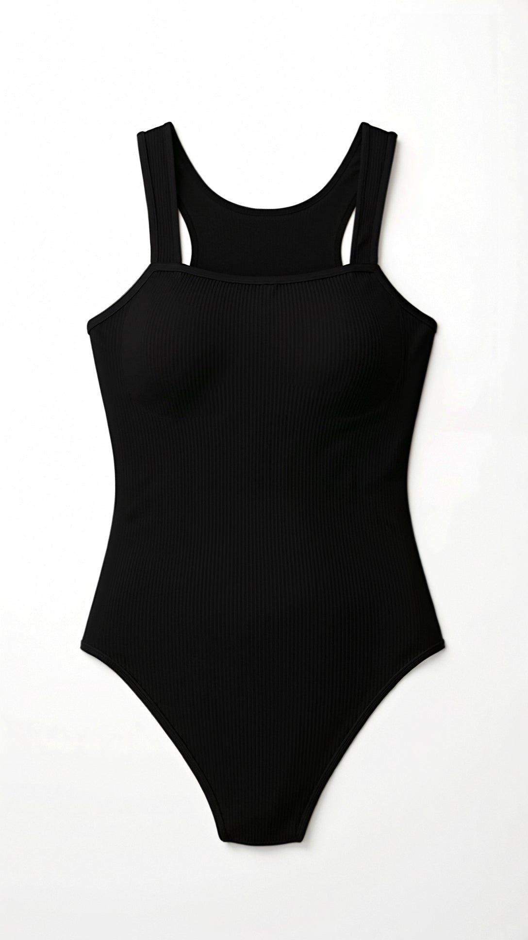 Body de Canalé con Escote Cuadrado