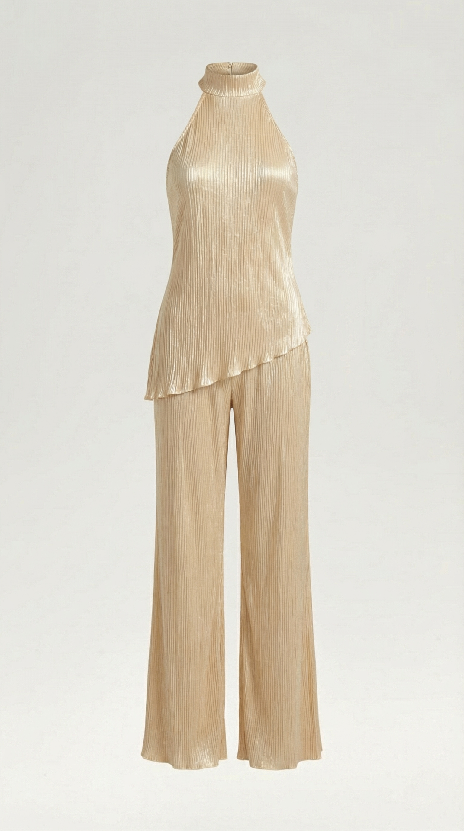 Conjunto Gina de Tejido Metálico Plisado