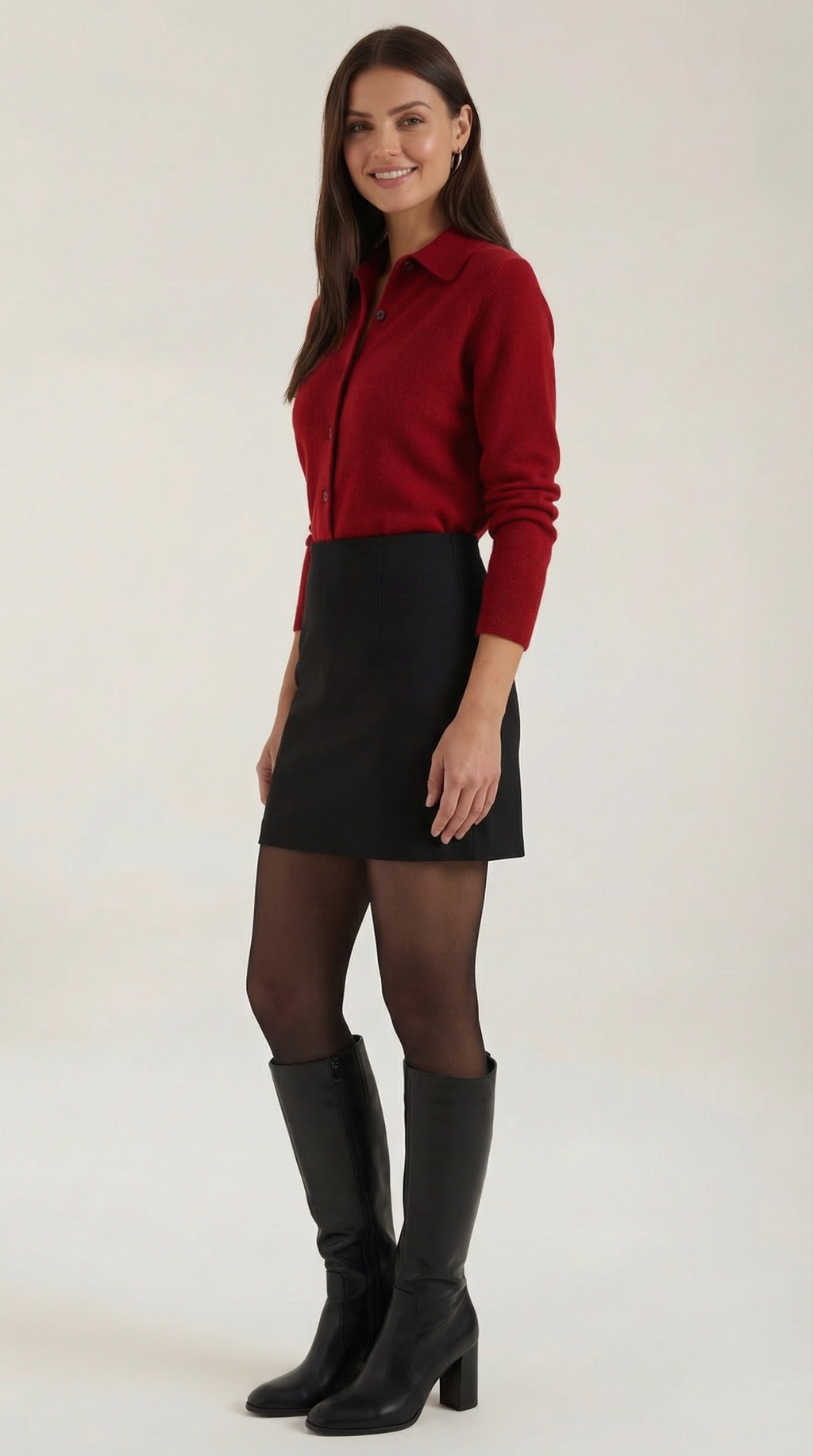 Top Gladys de Punto con Cuello Polo