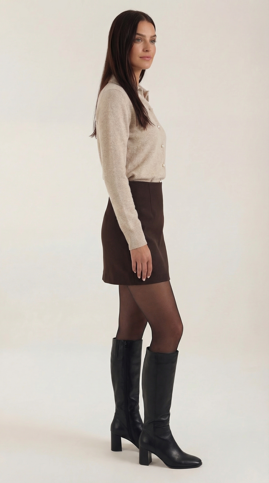 Top Gladys de Punto con Cuello Polo
