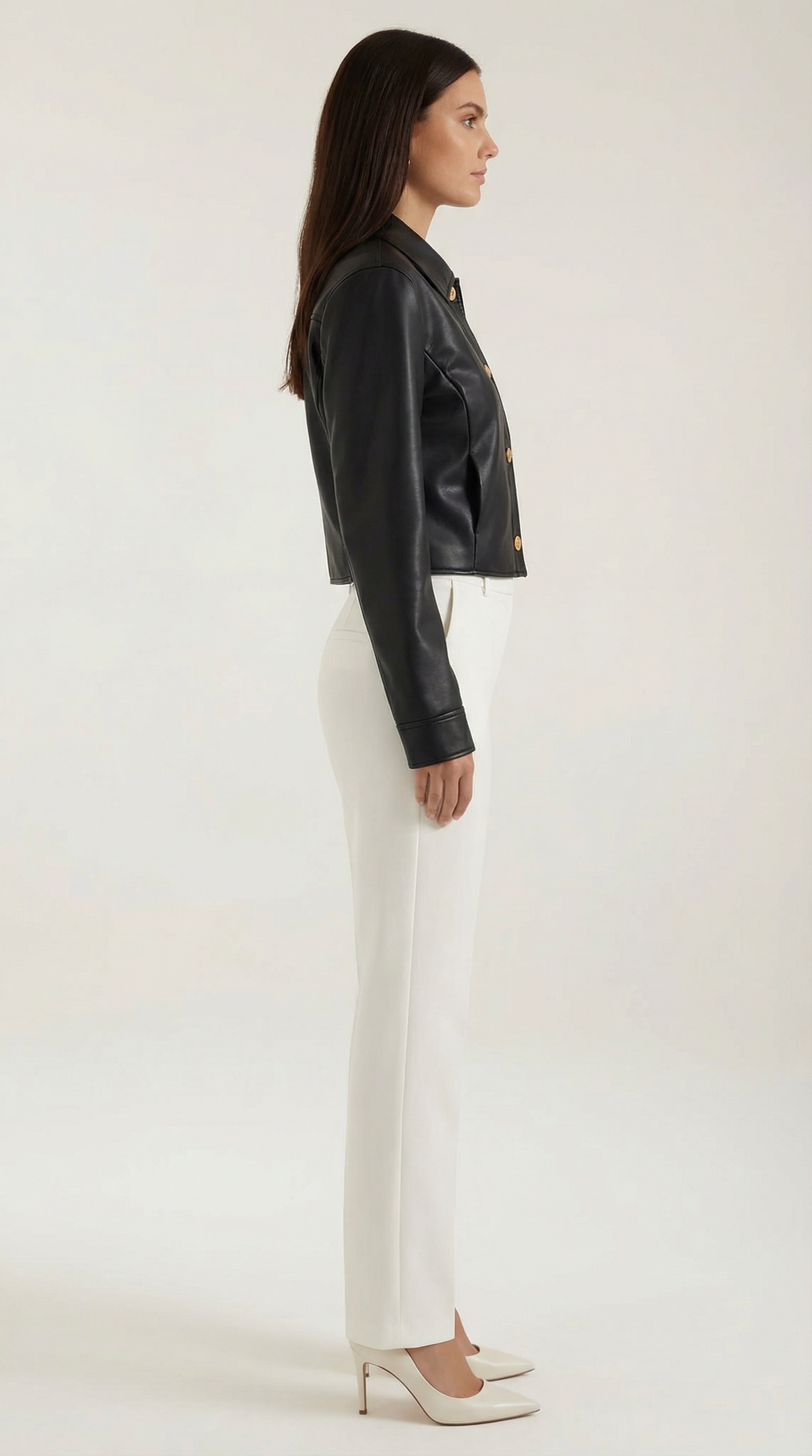 Chaqueta Heather de Efecto Piel