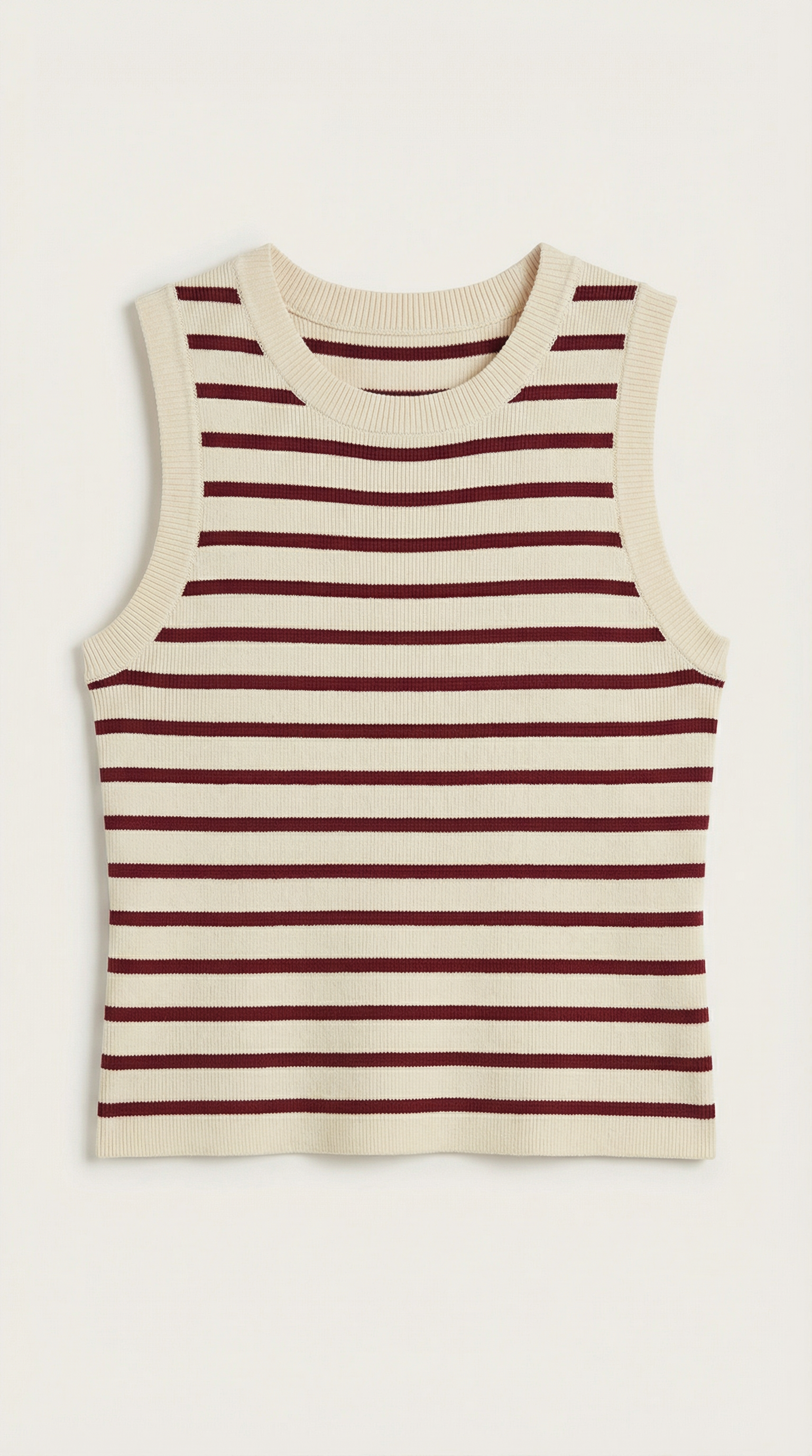 Crop Top Heloise de Punto a Rayas