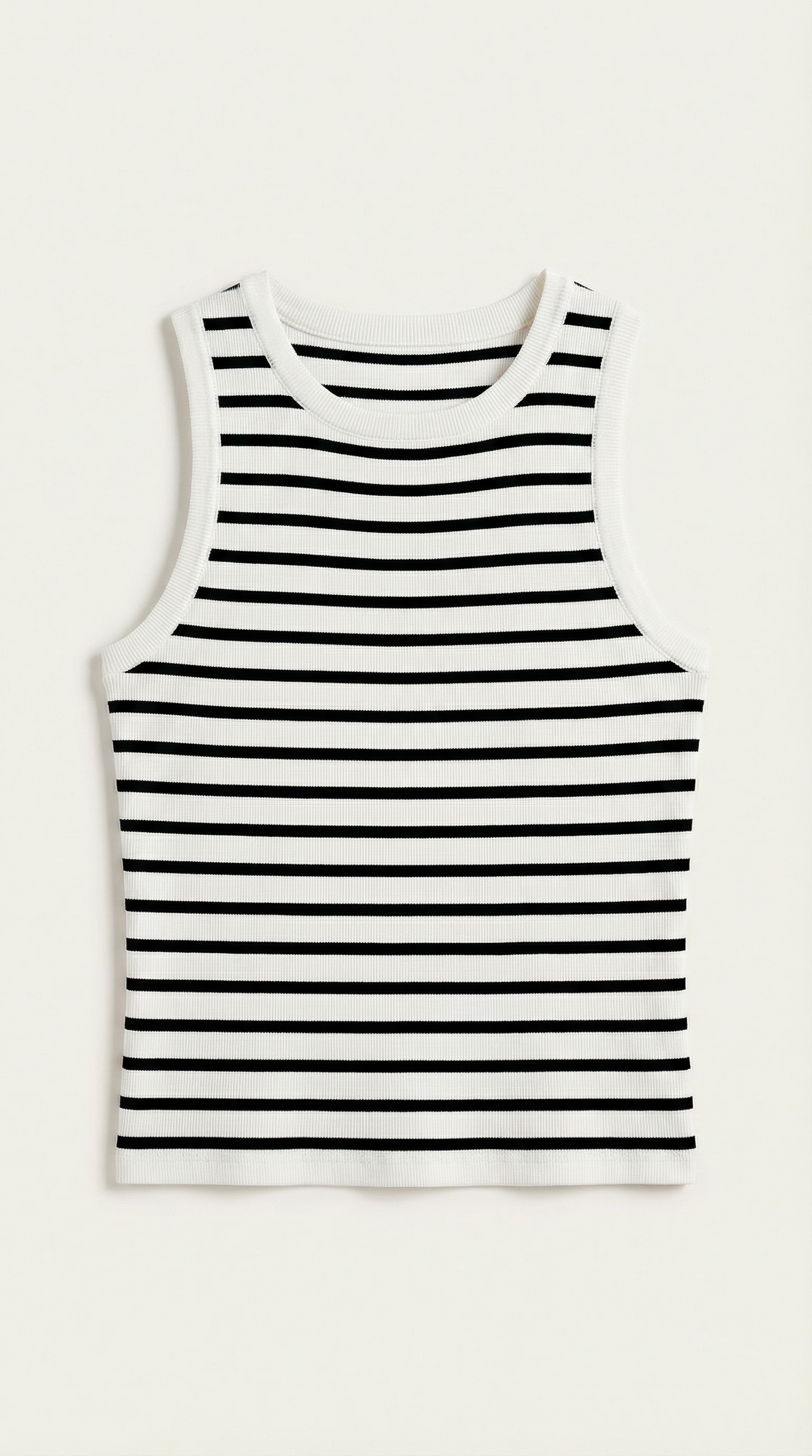 Crop Top Heloise de Punto a Rayas