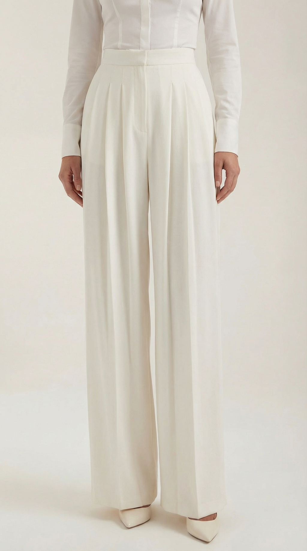 Pantalón Iris Plisado de Tiro Alto