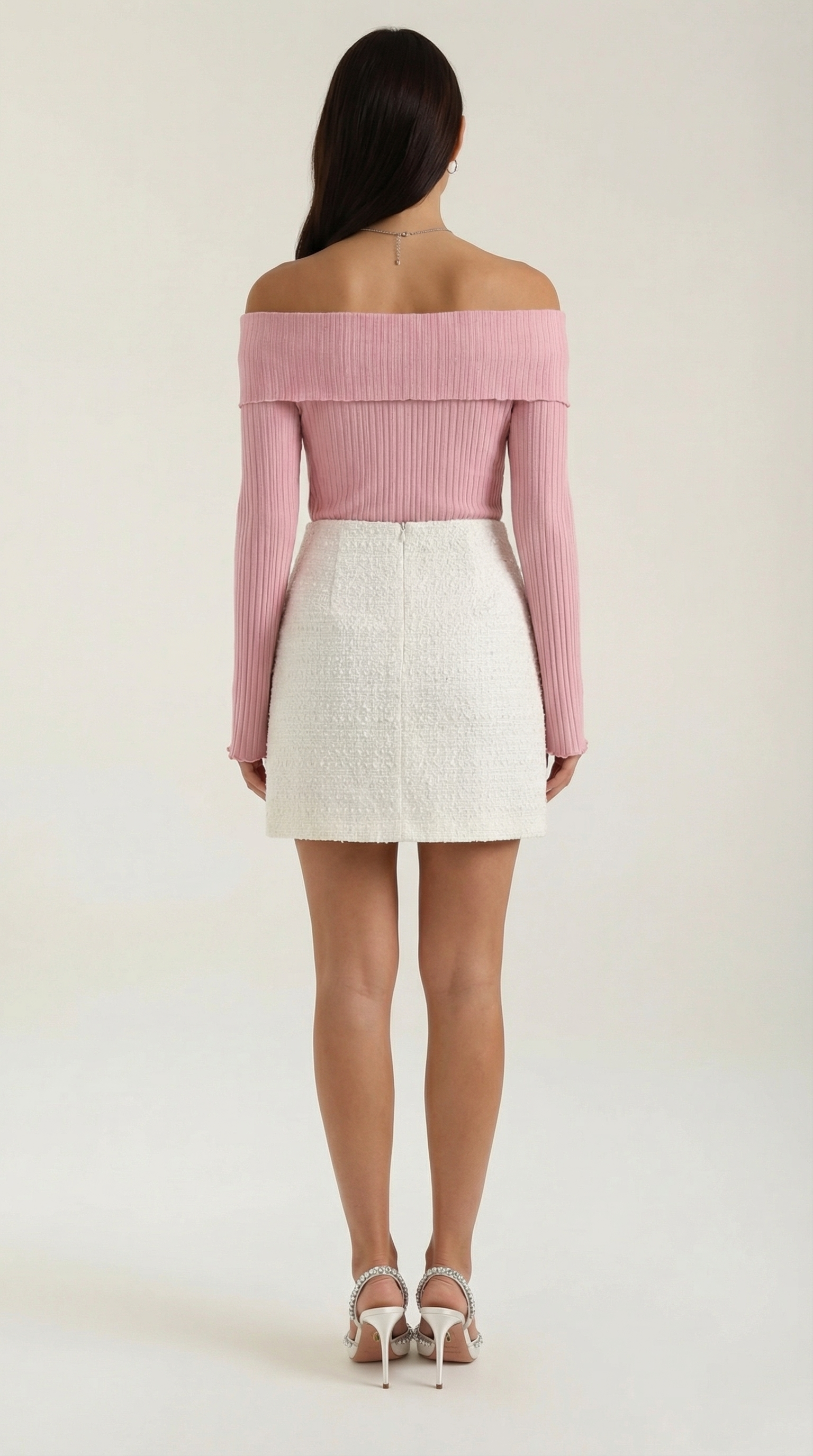 Minifalda Isla de Tweed Texturizado
