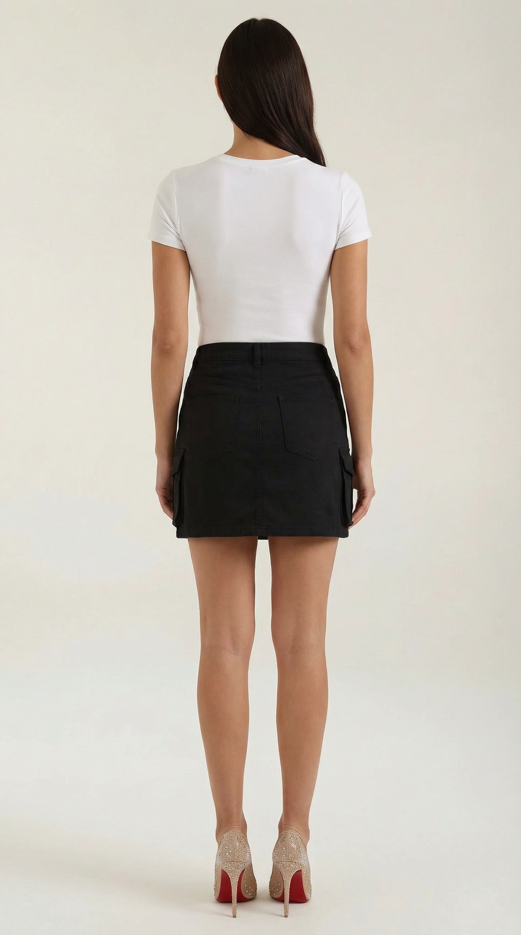 Minifalda Ivy de Algodón con Bolsillos Cargo