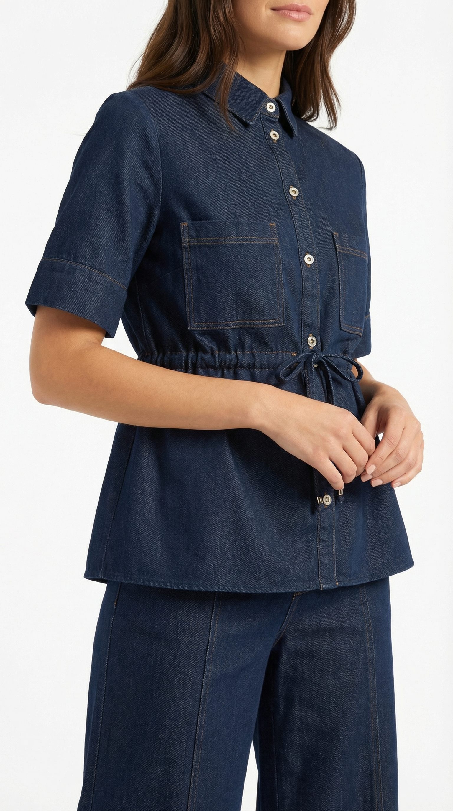 Pantalón Jade de Efecto Denim