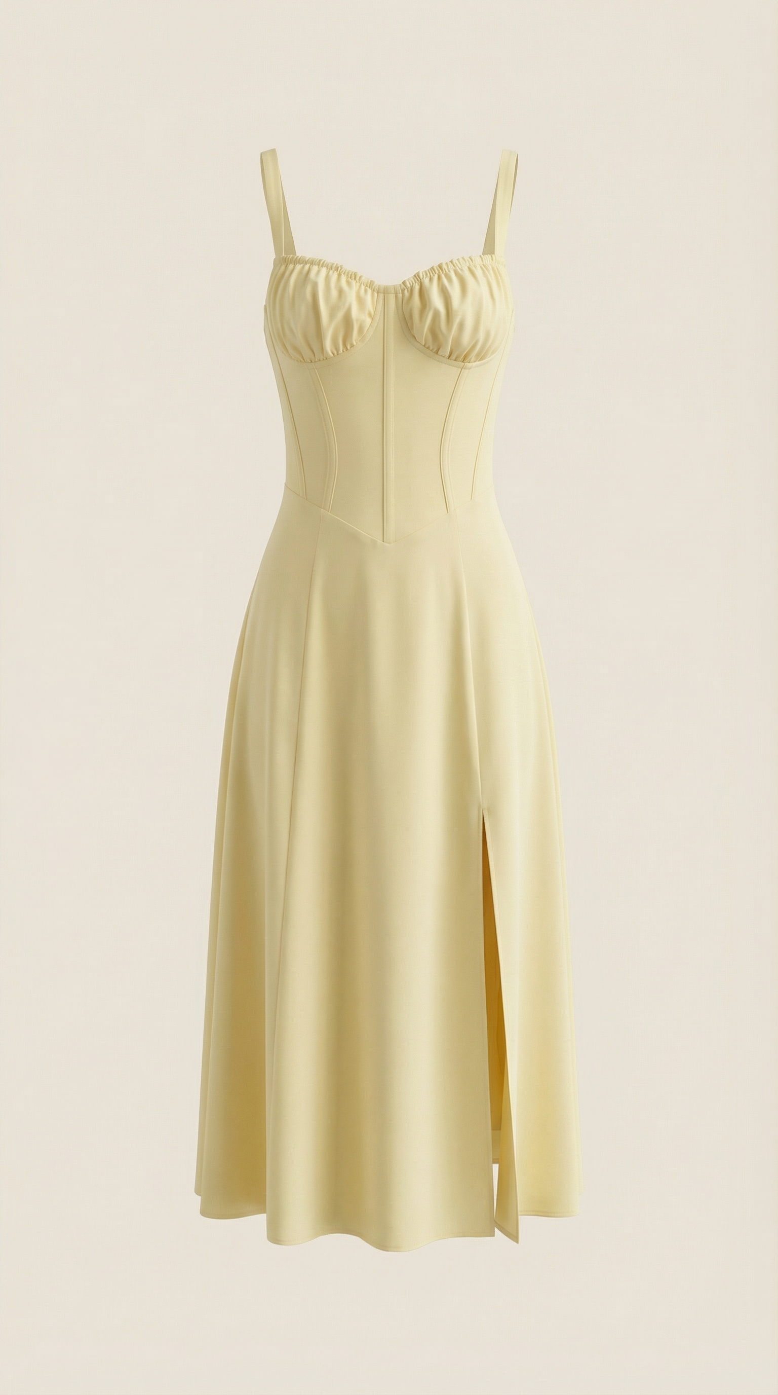Vestido Midi Jade con Cordones